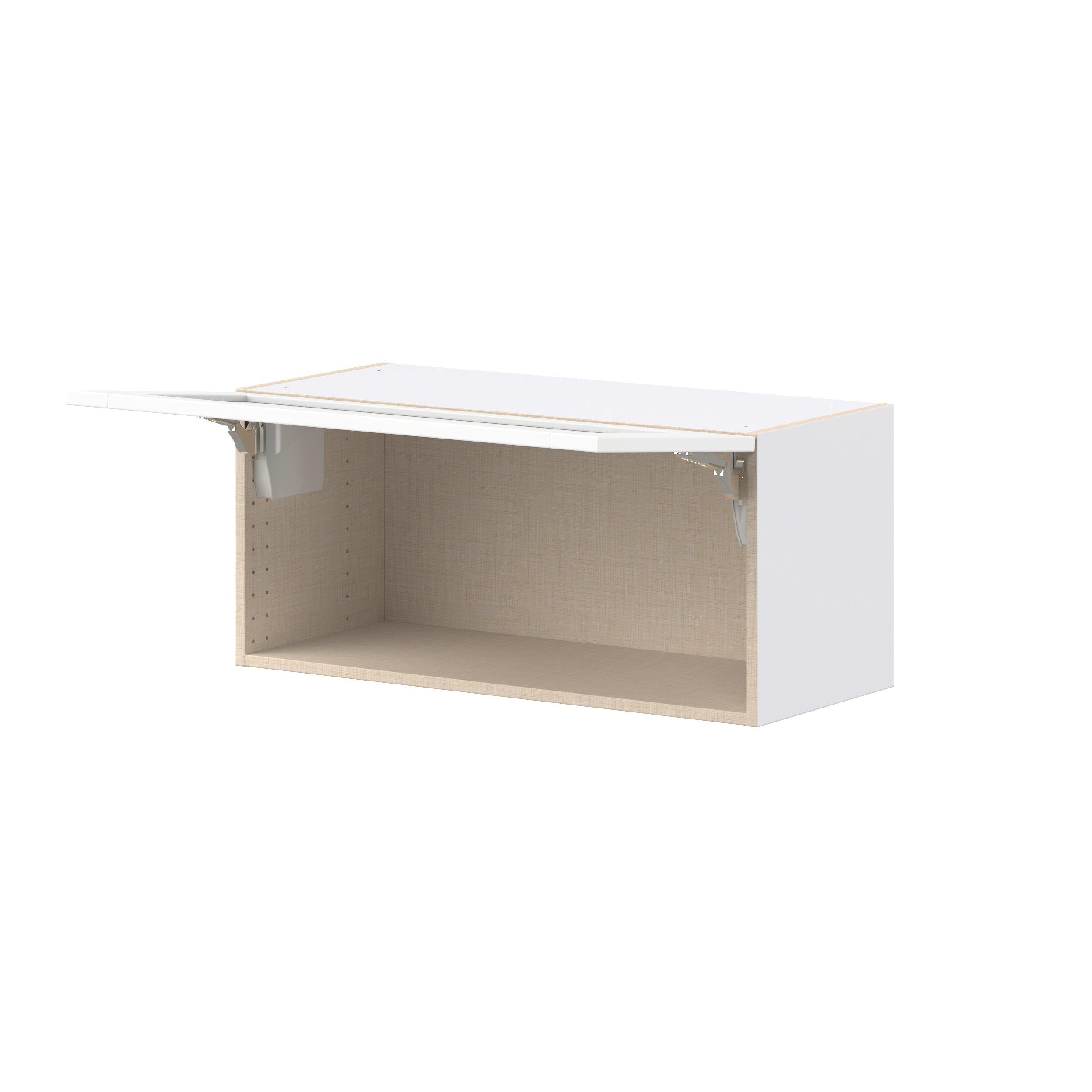 Summerhill 33 in. Bright White Lift Up Wall Cabinet