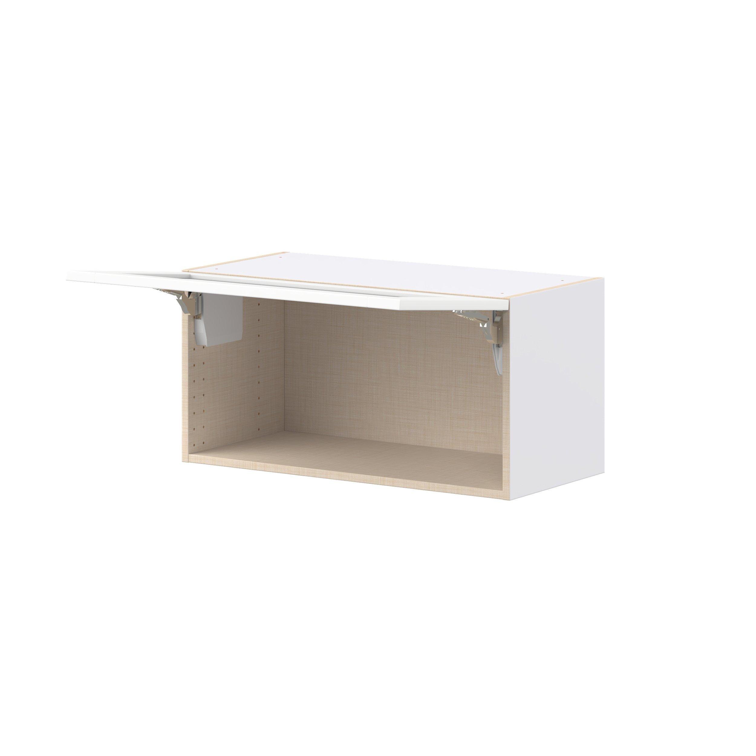 Summerhill 30 in. Bright White Lift Up Wall Cabinet