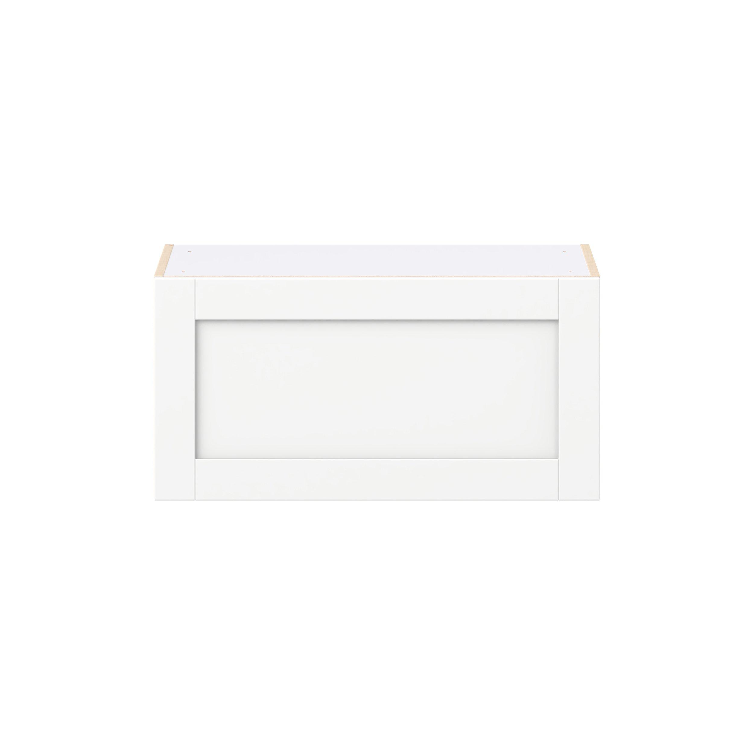 Summerhill 30 in. Bright White Lift Up Wall Cabinet