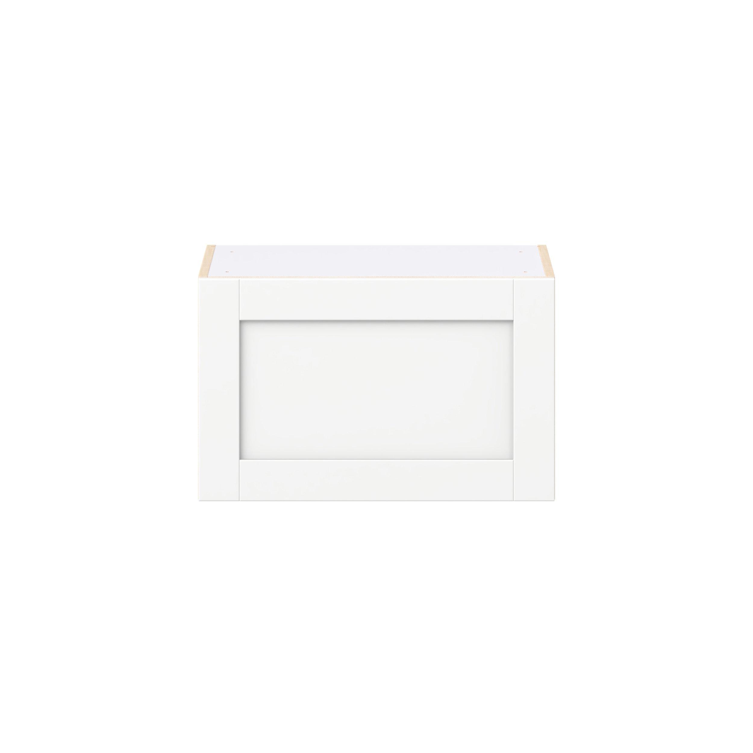 Summerhill 24 in. Bright White Lift Up Wall Cabinet