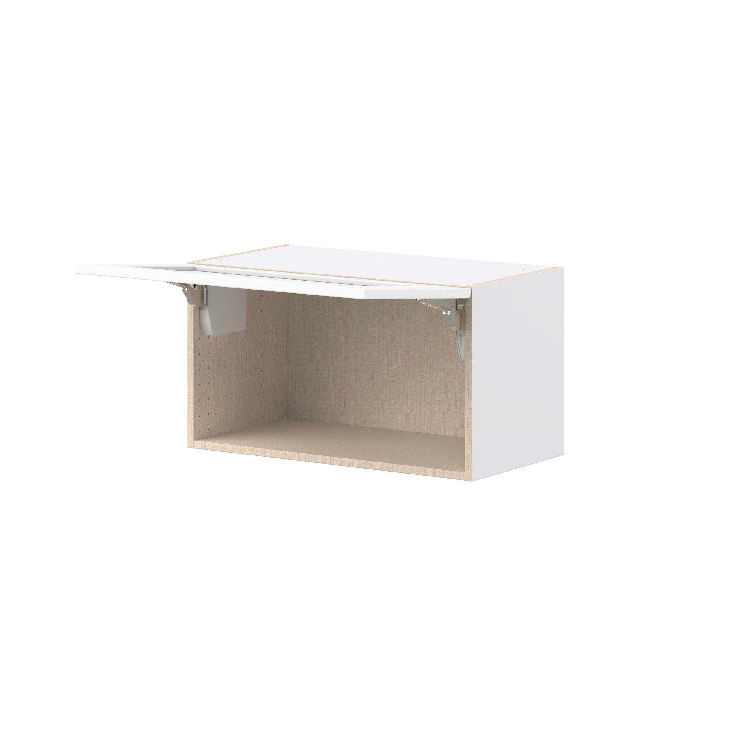 Summerhill 27 in. Bright White Lift Up Wall Cabinet