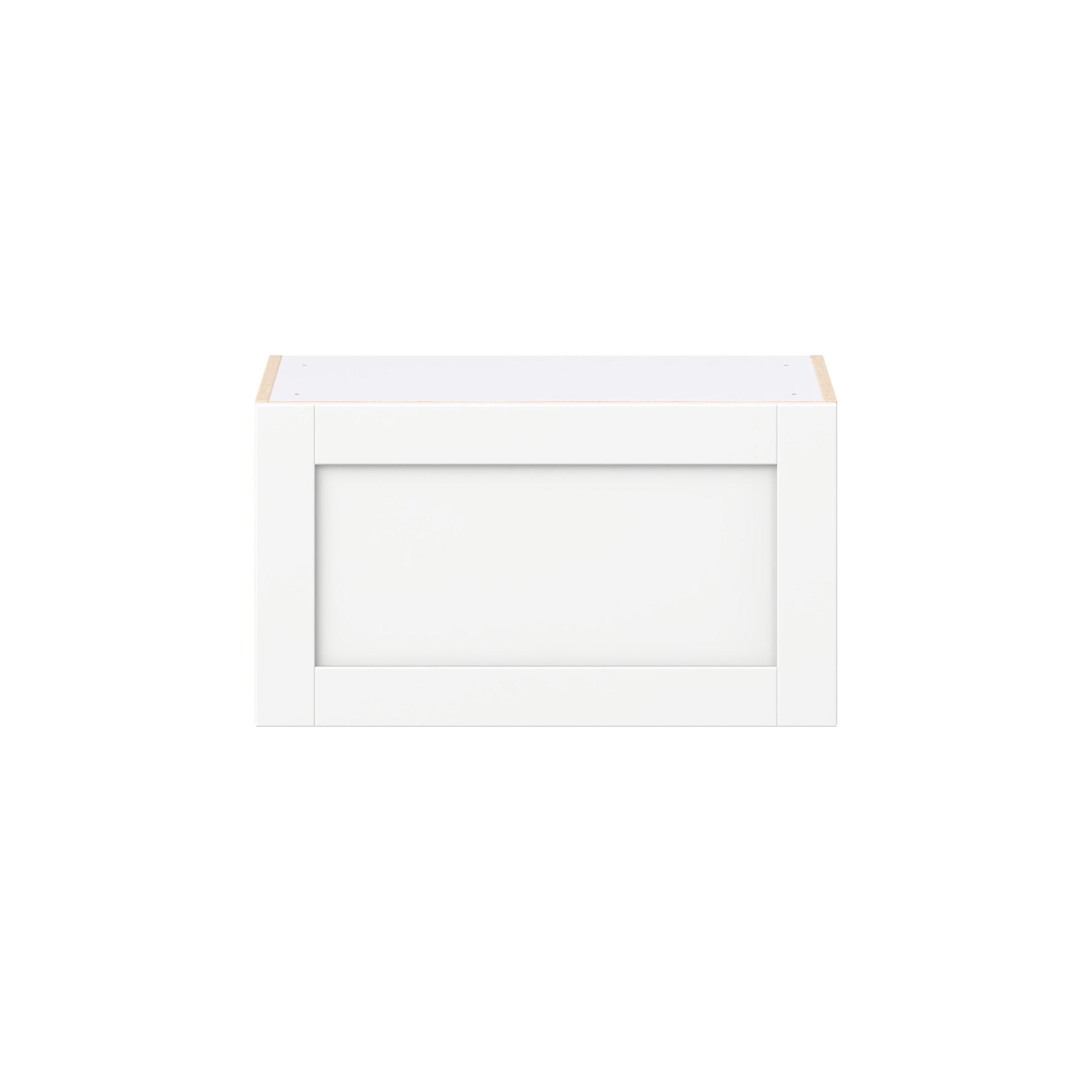 Summerhill 27 in. Bright White Lift Up Wall Cabinet