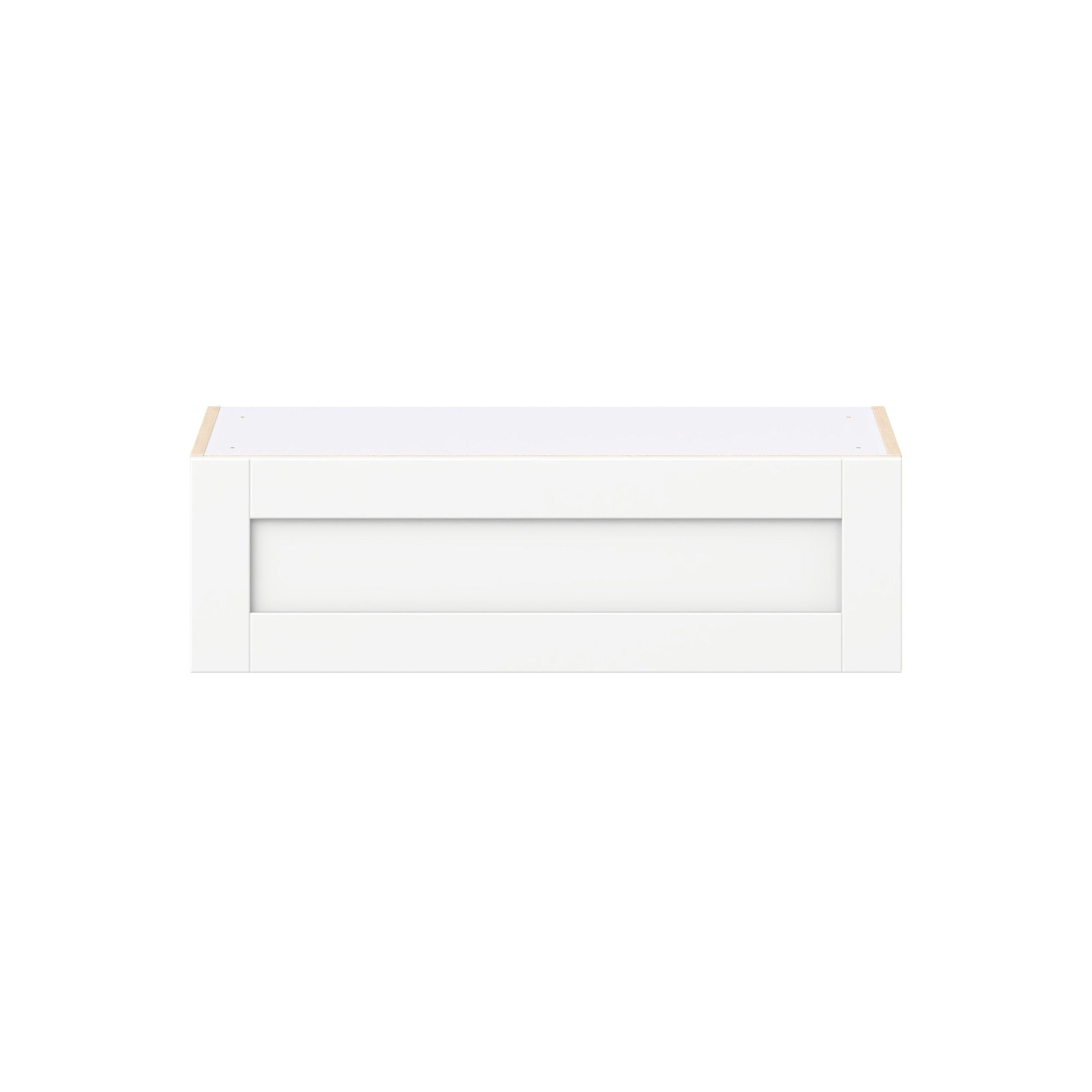 Summerhill 33 in. Bright White Lift Up Wall Cabinet