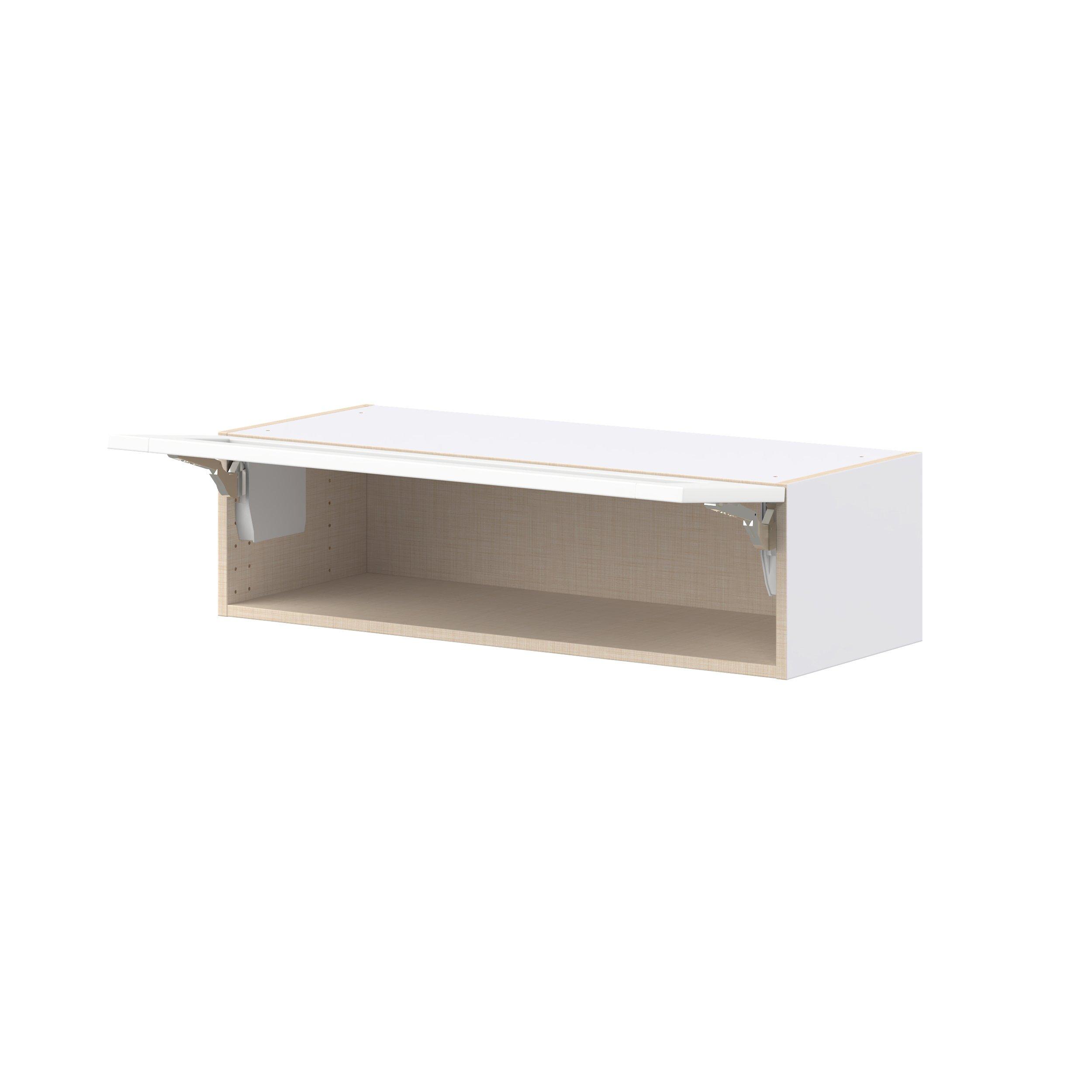 Summerhill 36 in. Bright White Lift Up Wall Cabinet