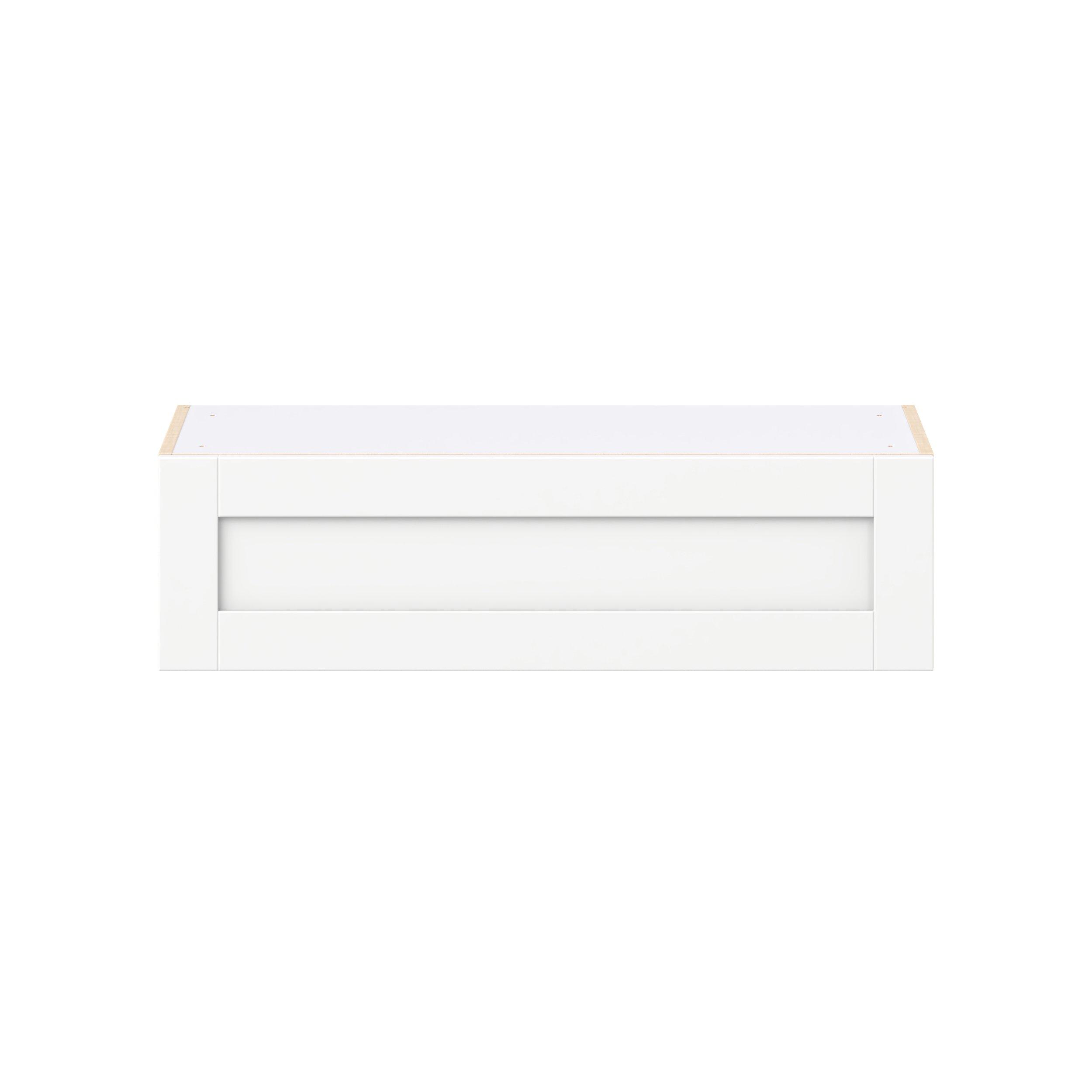 Summerhill 36 in. Bright White Lift Up Wall Cabinet