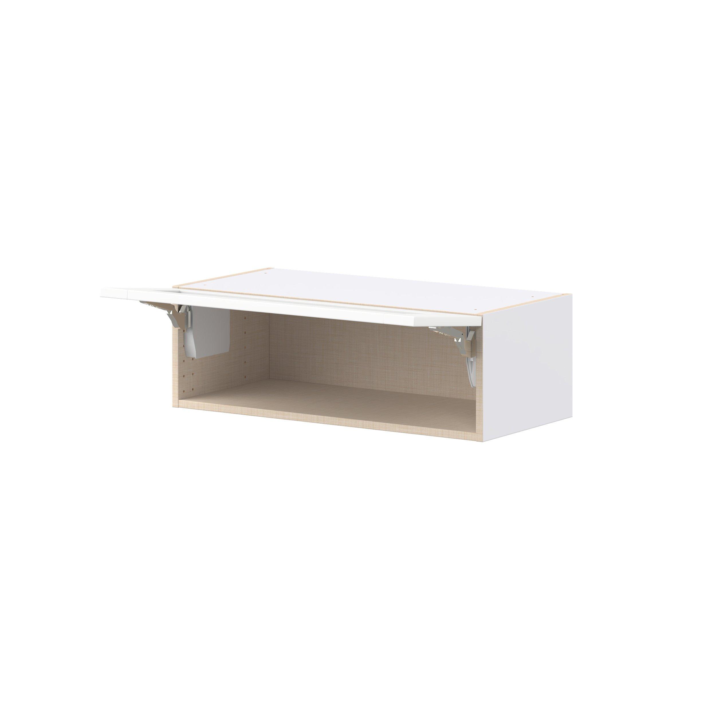 Summerhill 30 in. Bright White Lift Up Wall Cabinet