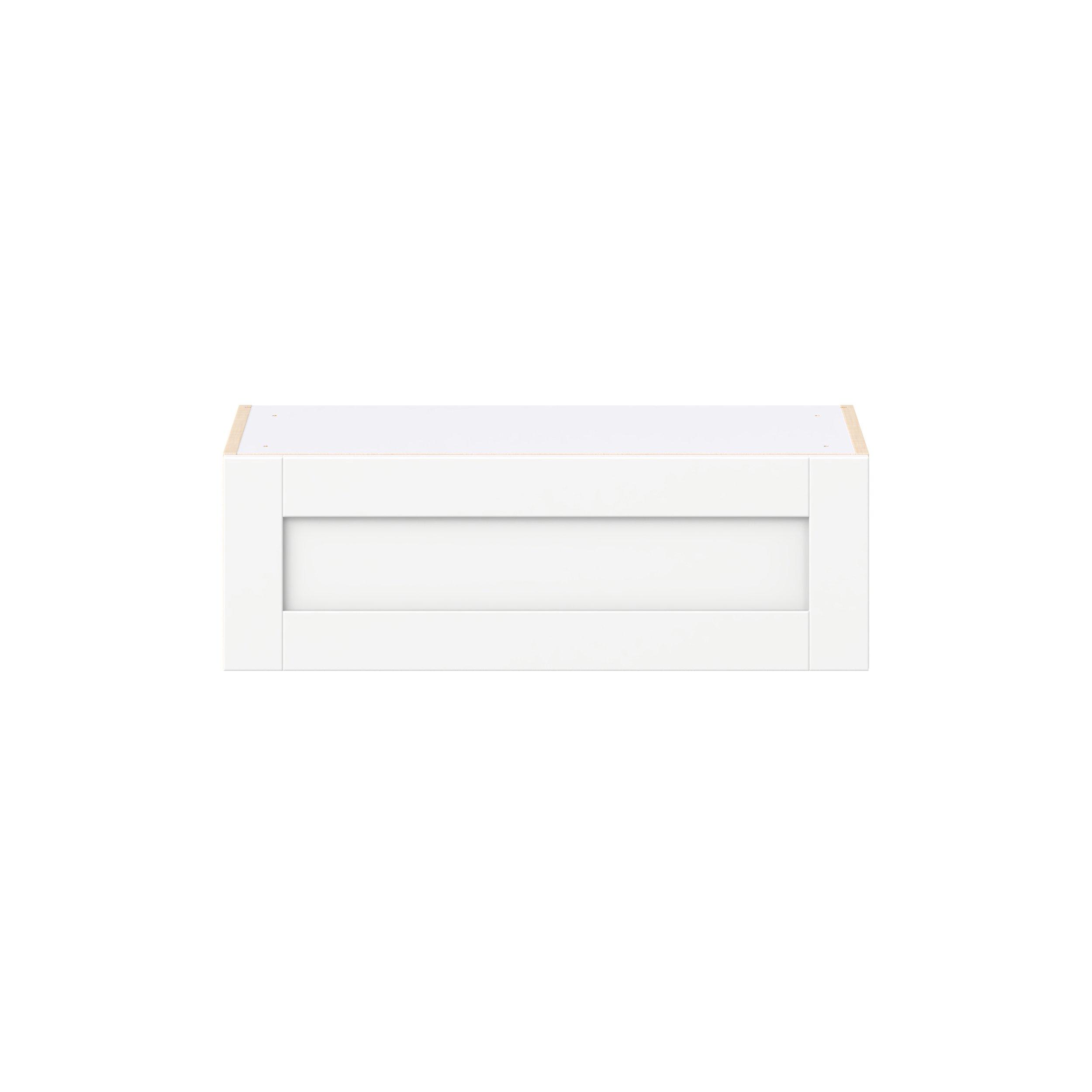 Summerhill 30 in. Bright White Lift Up Wall Cabinet