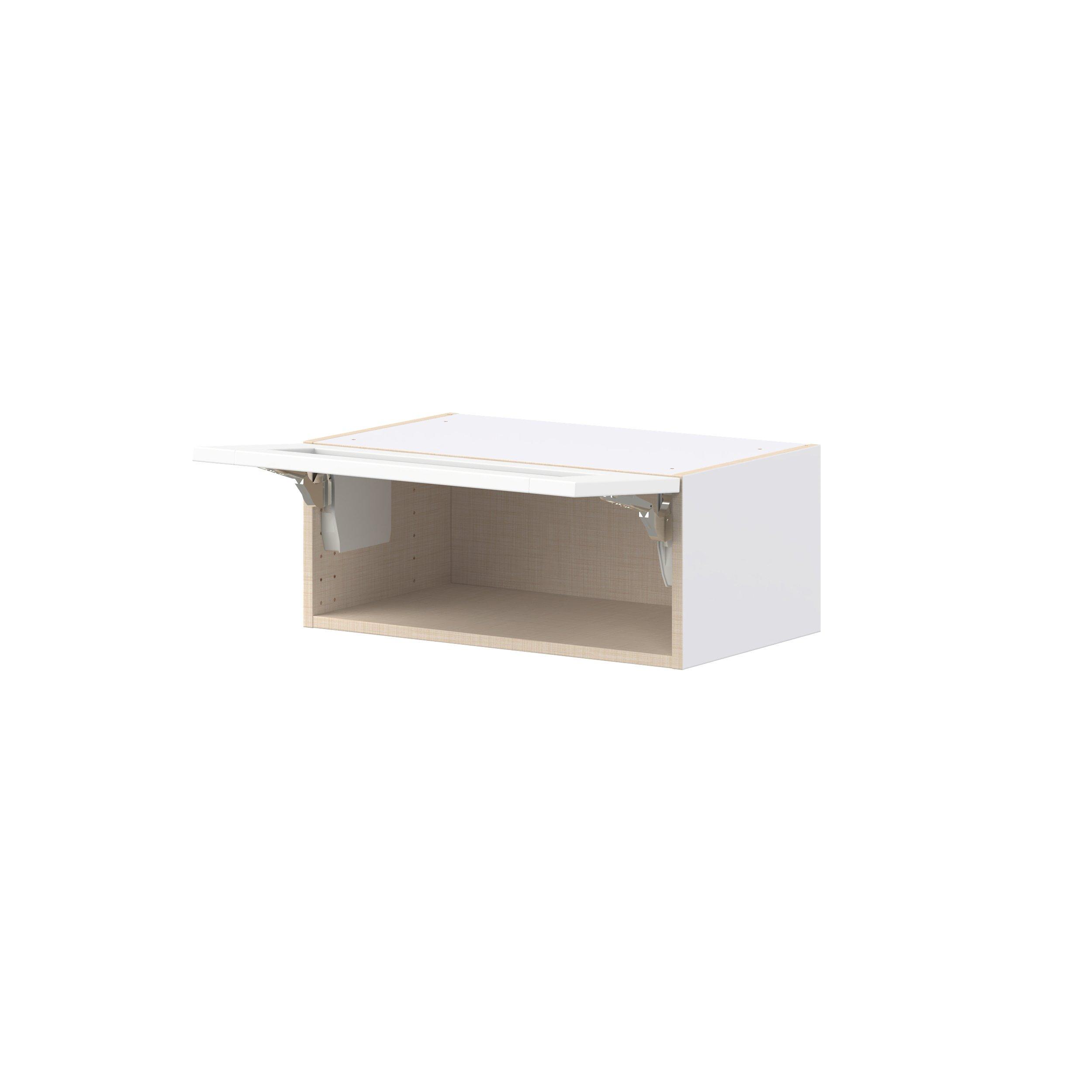 Summerhill 24 in. Bright White Lift Up Wall Cabinet