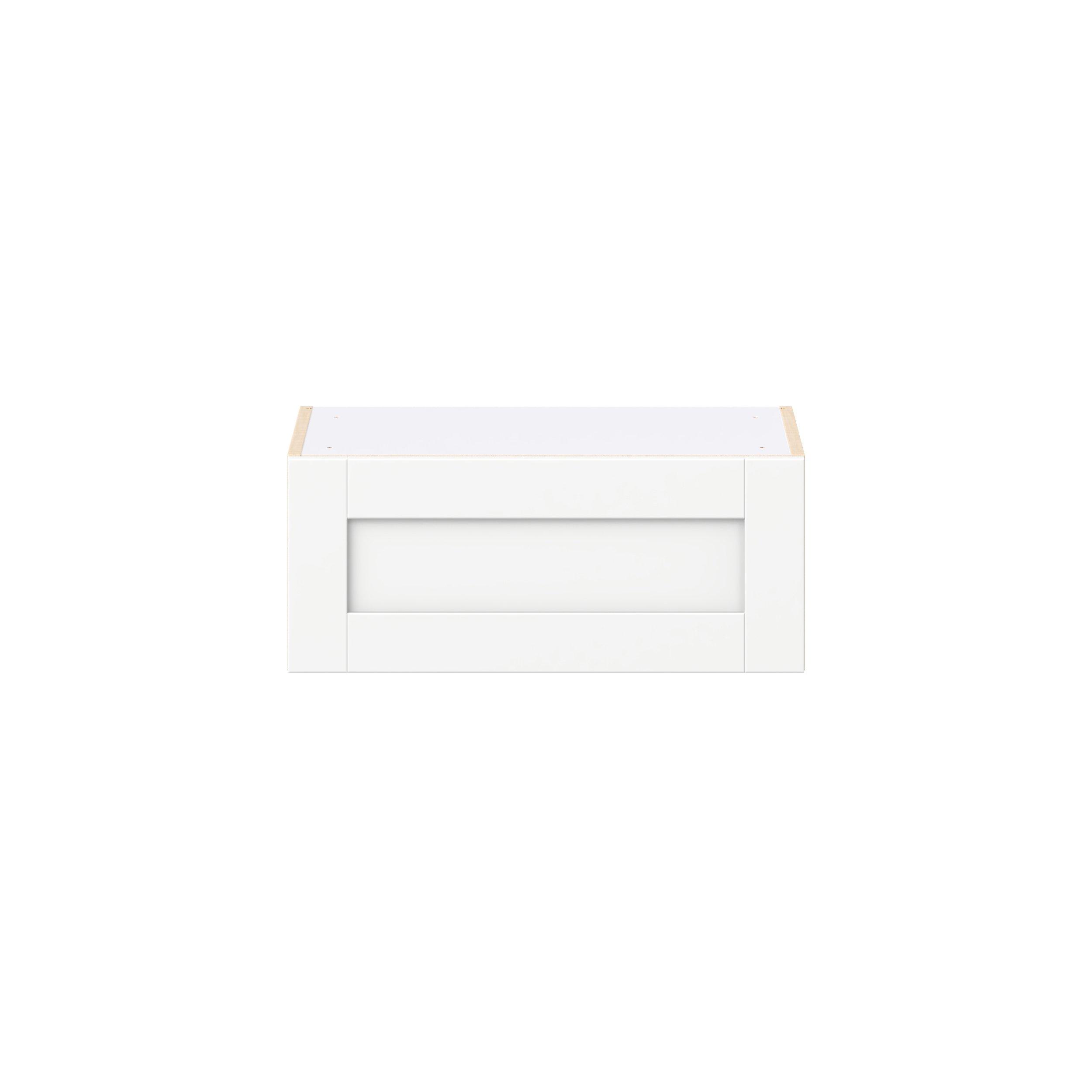 Summerhill 24 in. Bright White Lift Up Wall Cabinet
