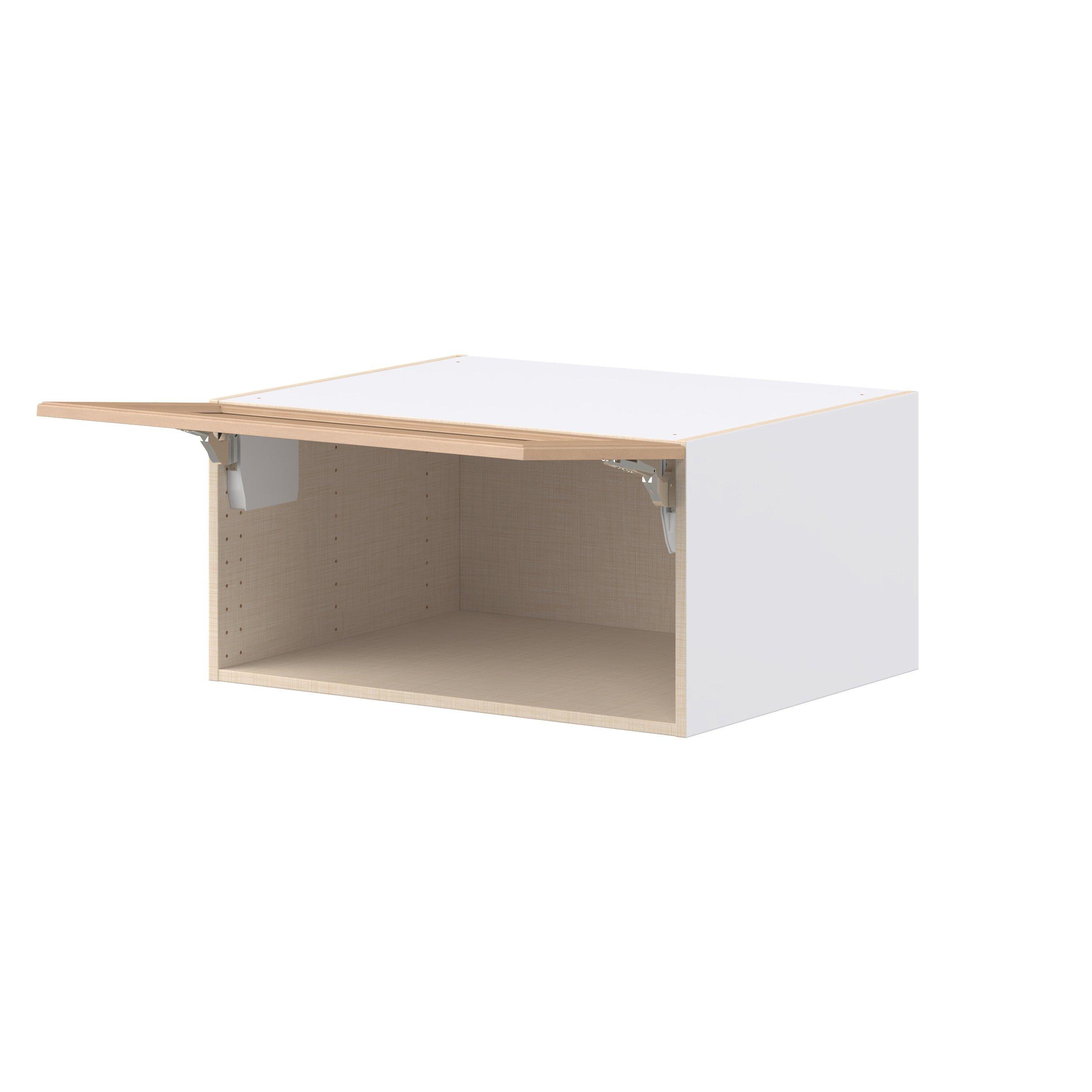 Sugarhill 30 in. Stained Sugar Cookie Lift Up Wall Cabinet