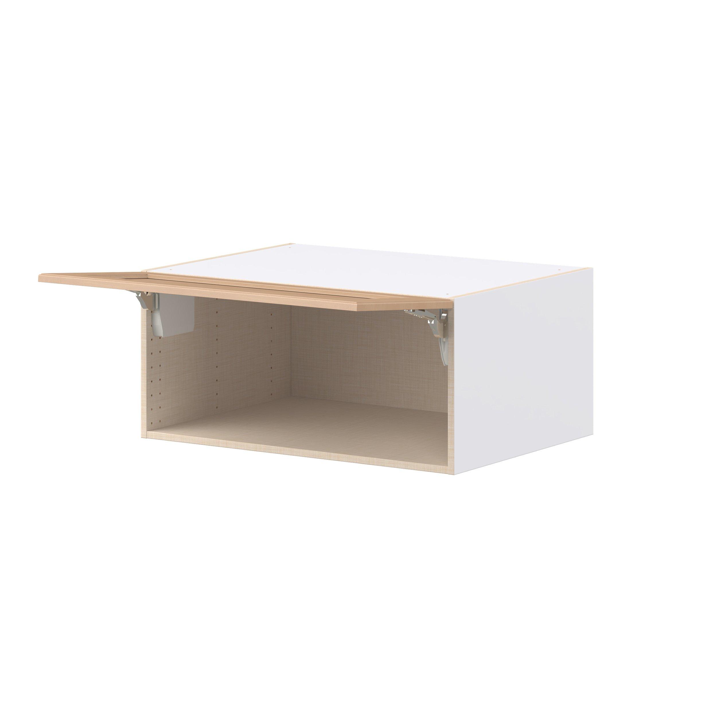 Sugarhill 33 in. Stained Sugar Cookie Lift Up Wall Cabinet
