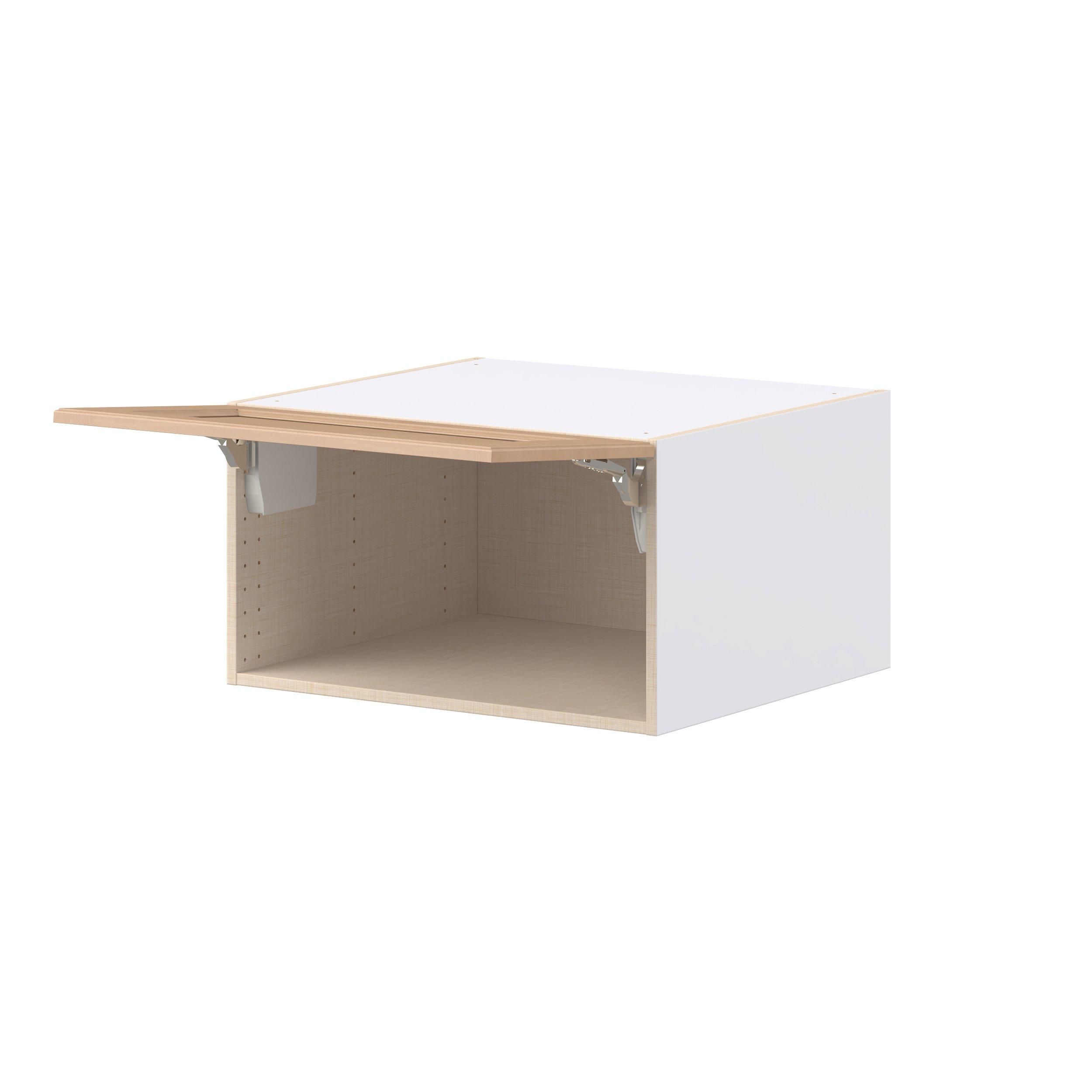 Sugarhill 27 in. Stained Sugar Cookie Lift Up Wall Cabinet