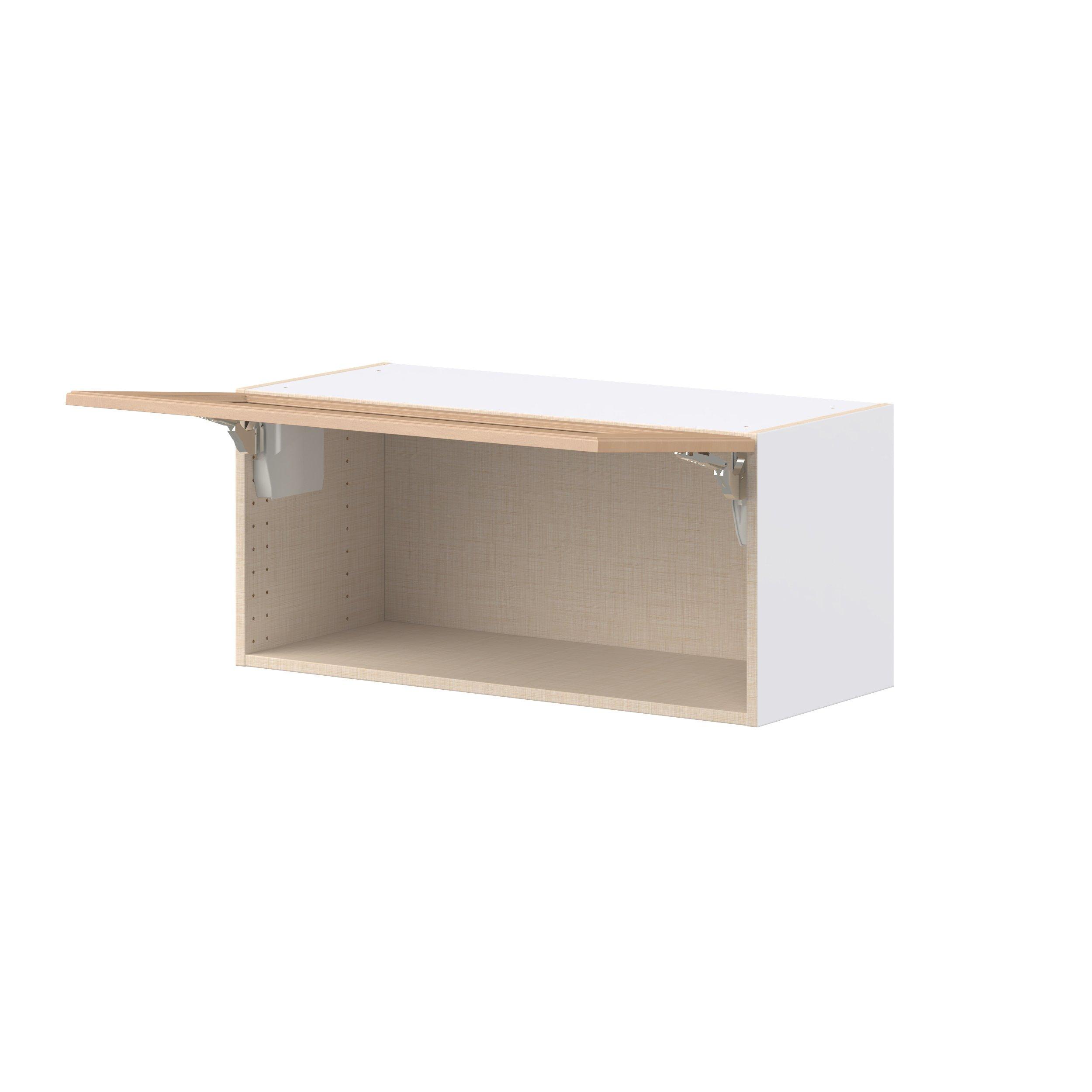 Sugarhill 33 in. Stained Sugar Cookie Lift Up Wall Cabinet