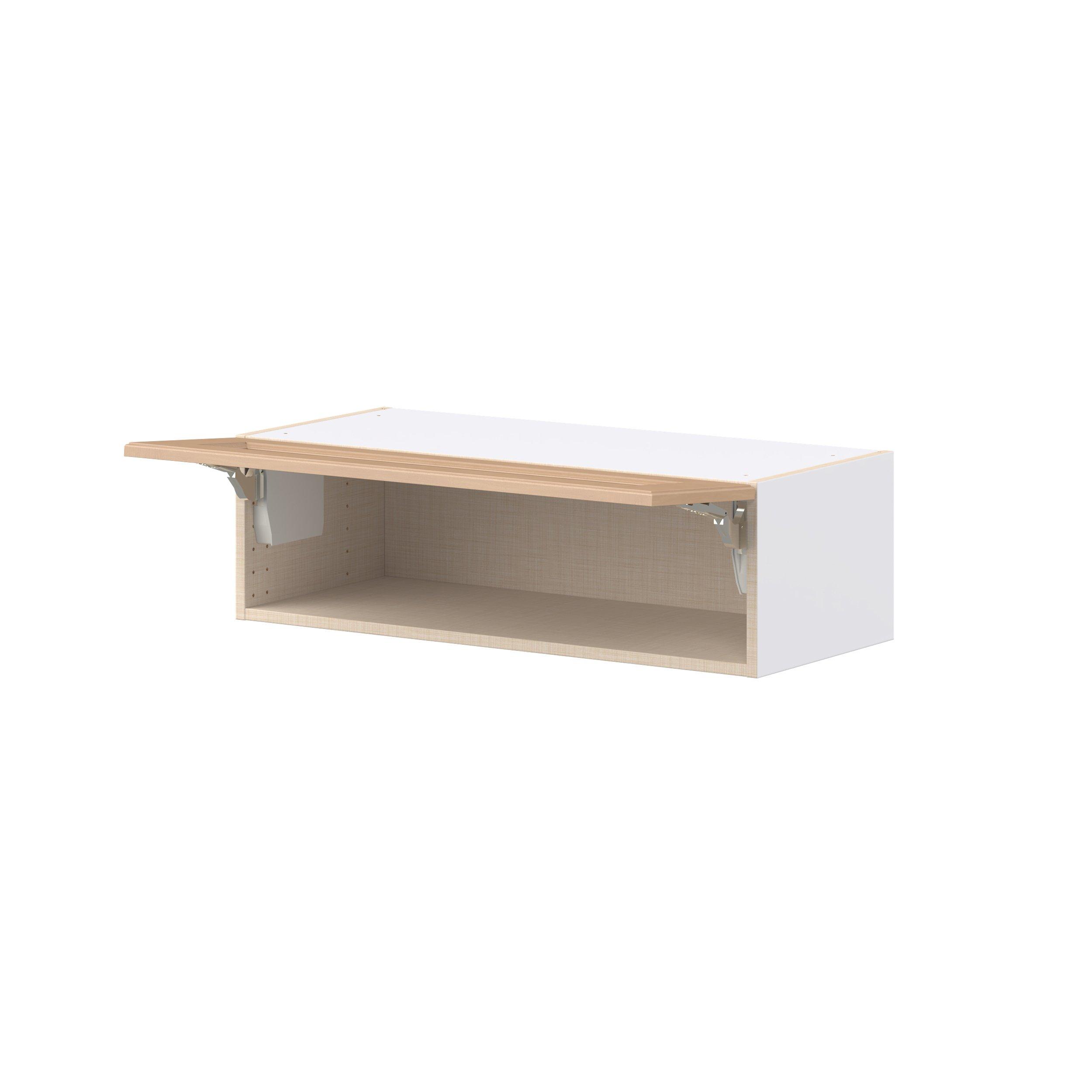 Sugarhill 33 in. Stained Sugar Cookie Lift Up Wall Cabinet