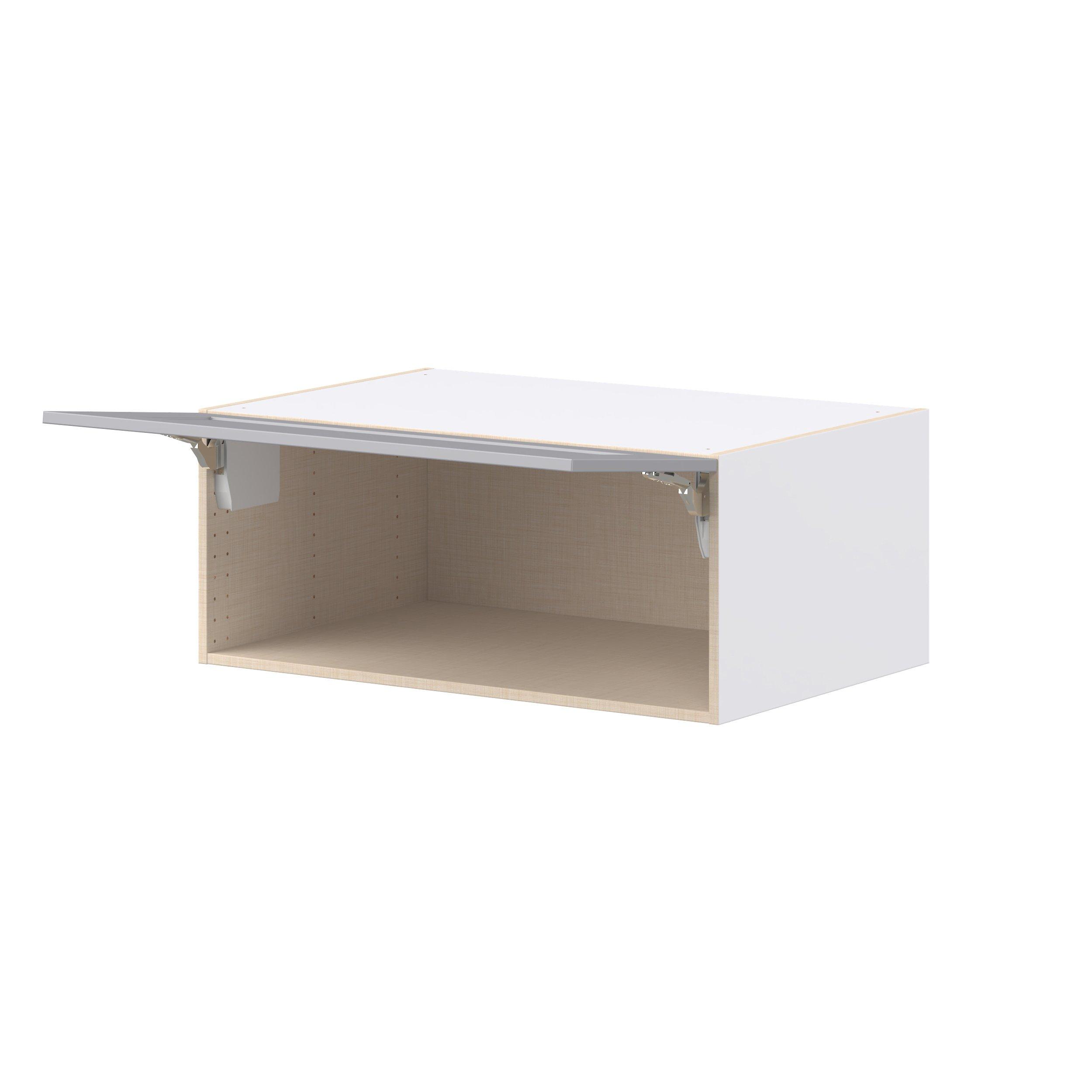 Candler 36 in. Painted Slate Gray Lift Up Wall Cabinet