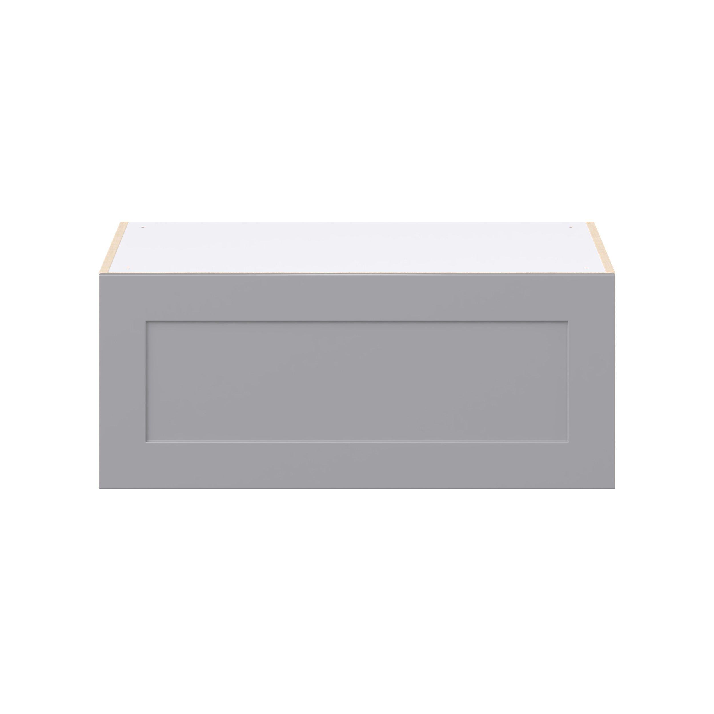 Candler 36 in. Painted Slate Gray Lift Up Wall Cabinet