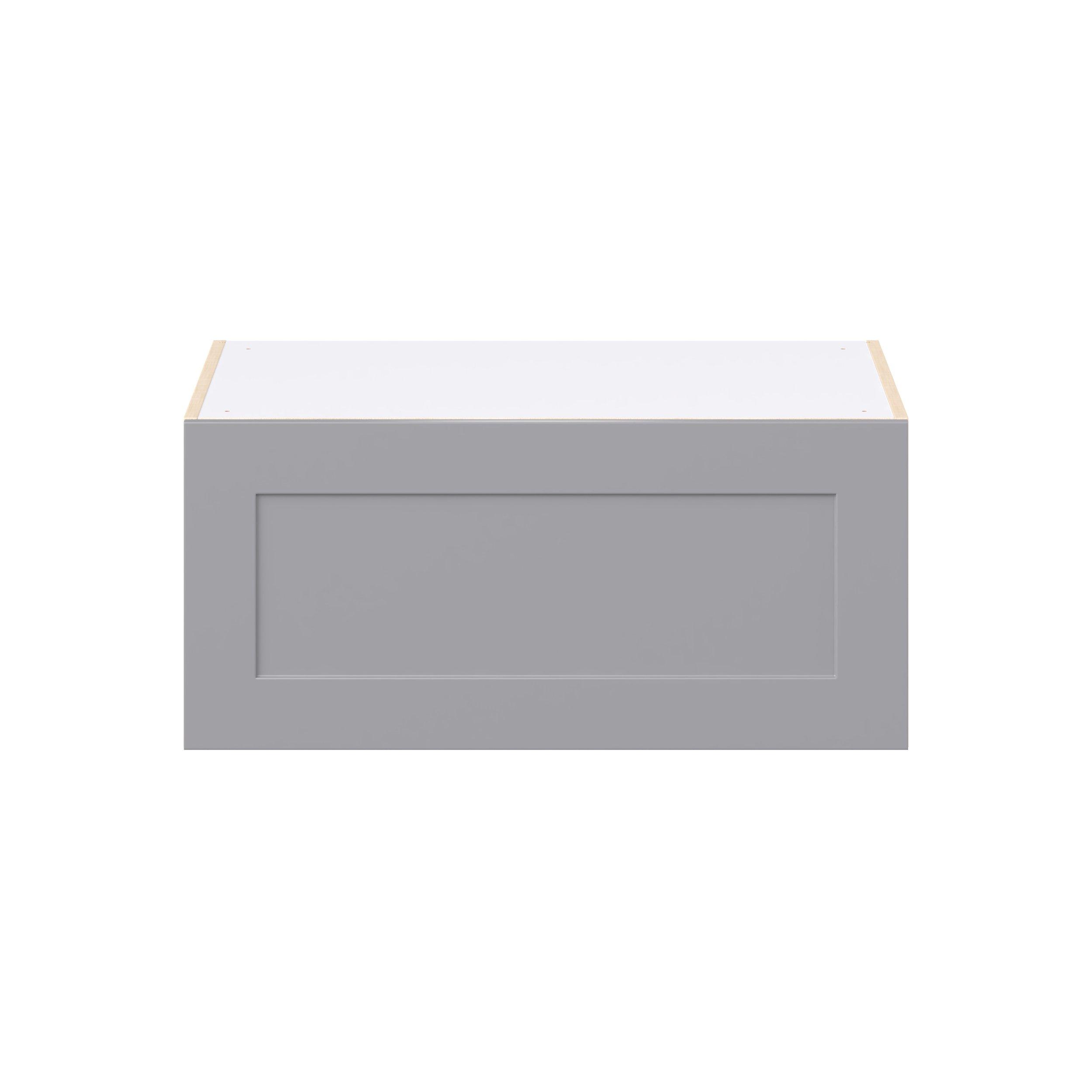 Candler 33 in. Painted Slate Gray Lift Up Wall Cabinet
