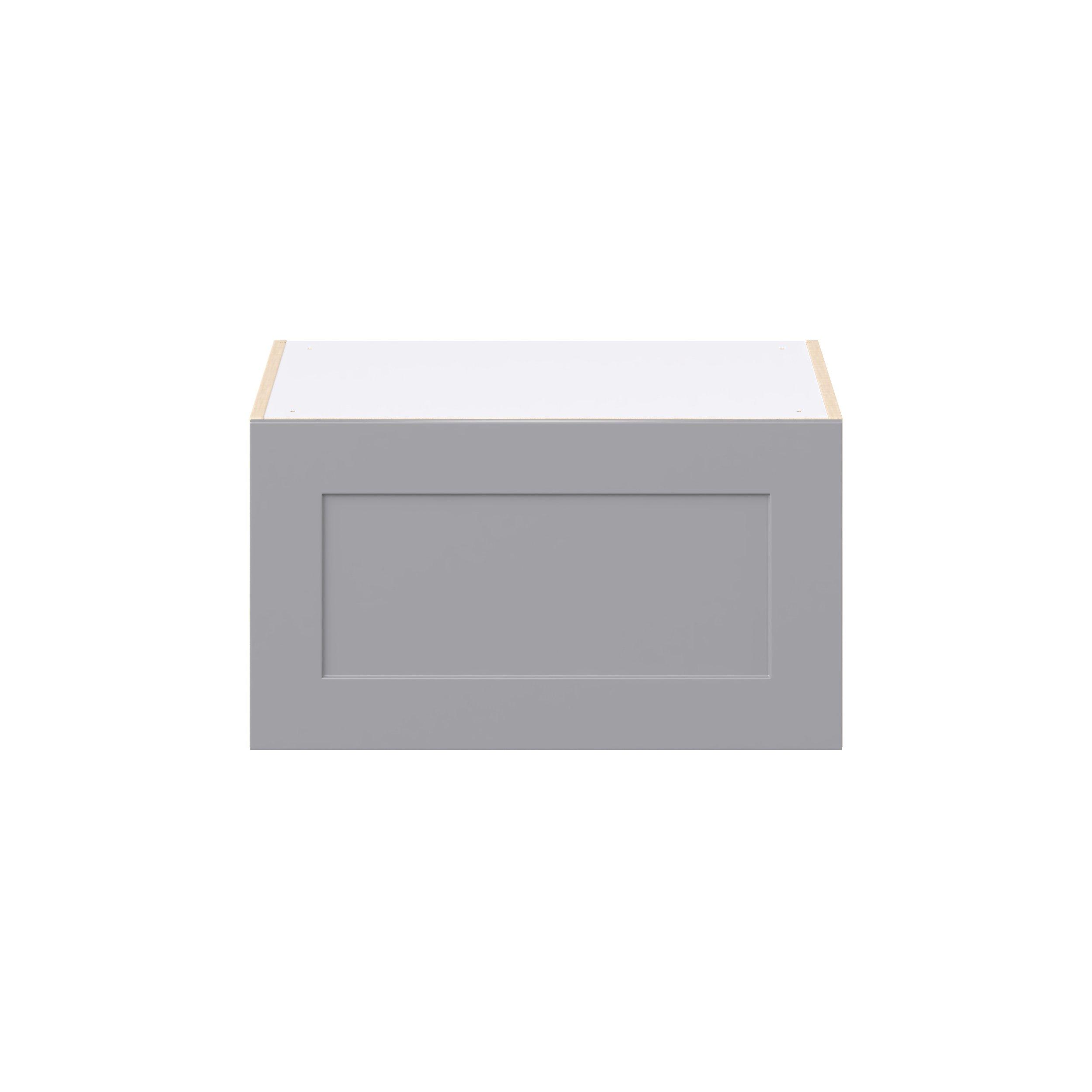Candler 27 in. Painted Slate Gray Lift Up Wall Cabinet