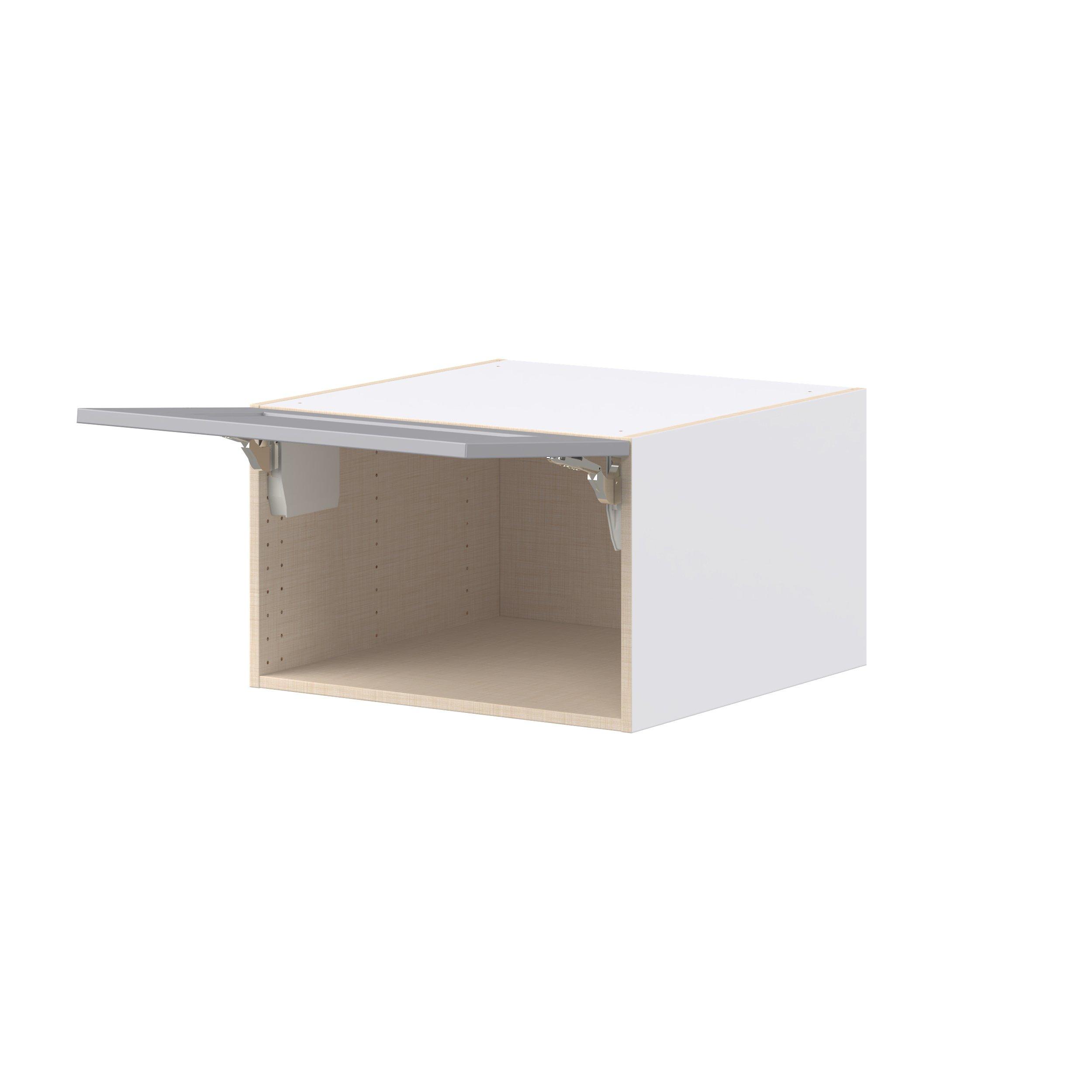 Candler 24 in. Painted Slate Gray Lift Up Wall Cabinet