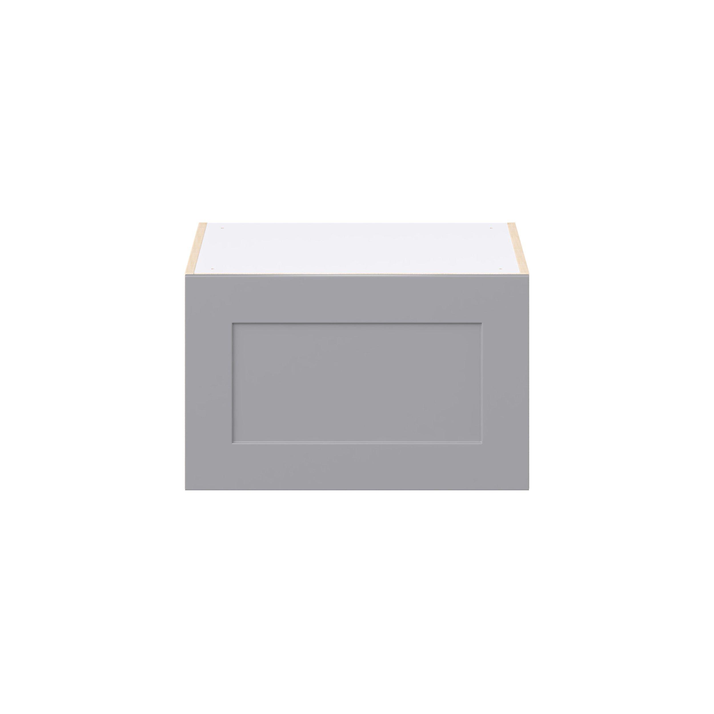 Candler 24 in. Painted Slate Gray Lift Up Wall Cabinet
