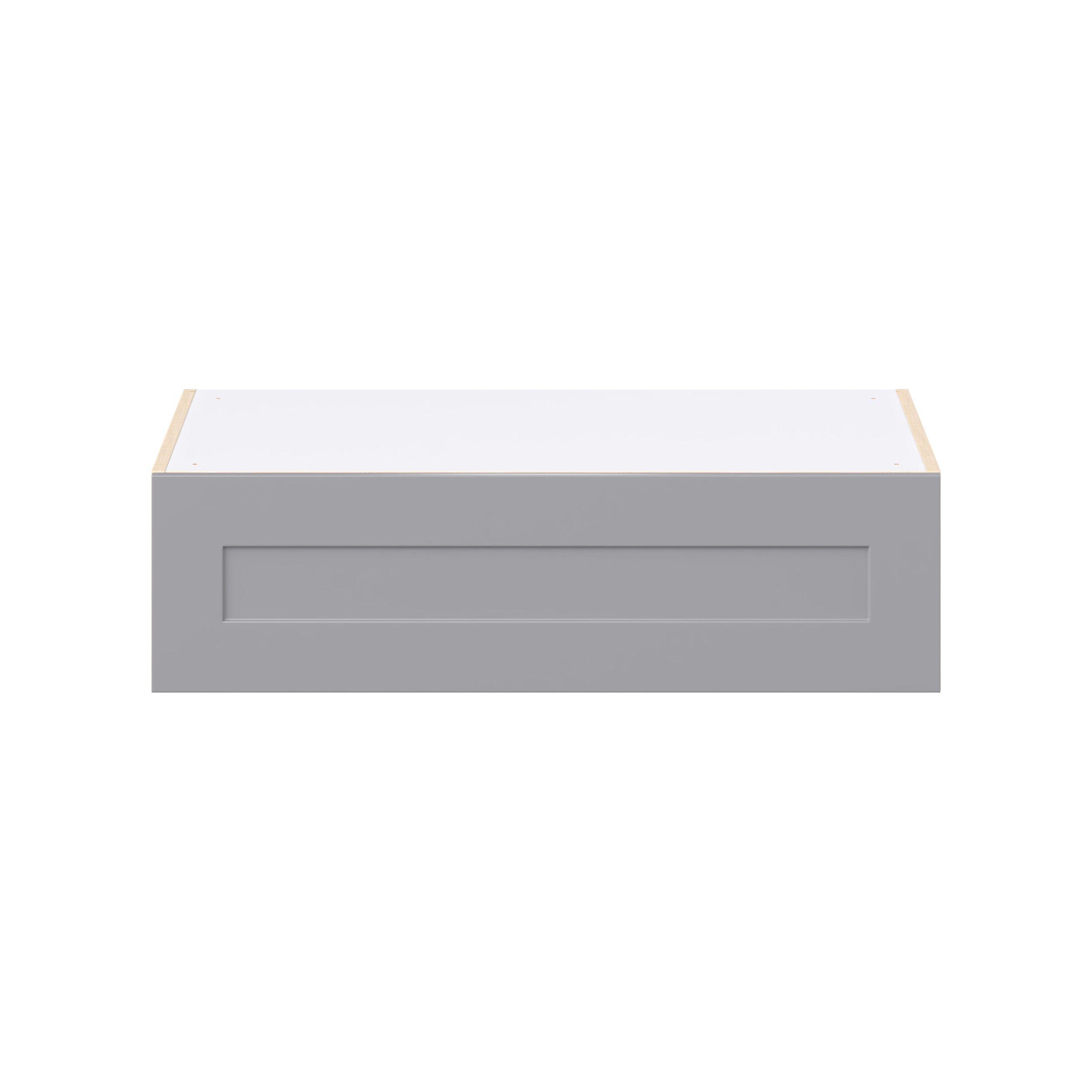 Candler 36 in. Painted Slate Gray Lift Up Wall Cabinet