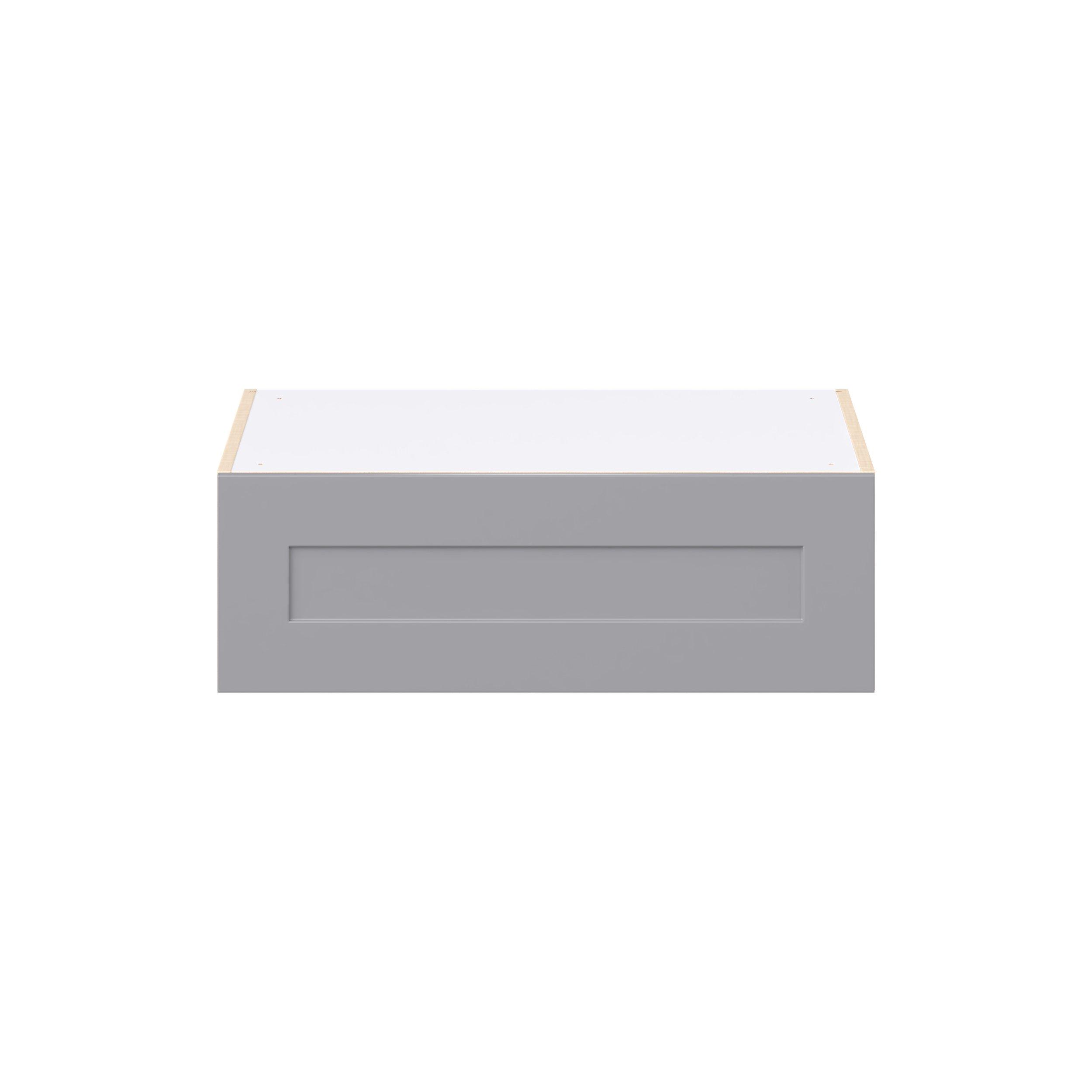 Candler 30 in. Painted Slate Gray Lift Up Wall Cabinet
