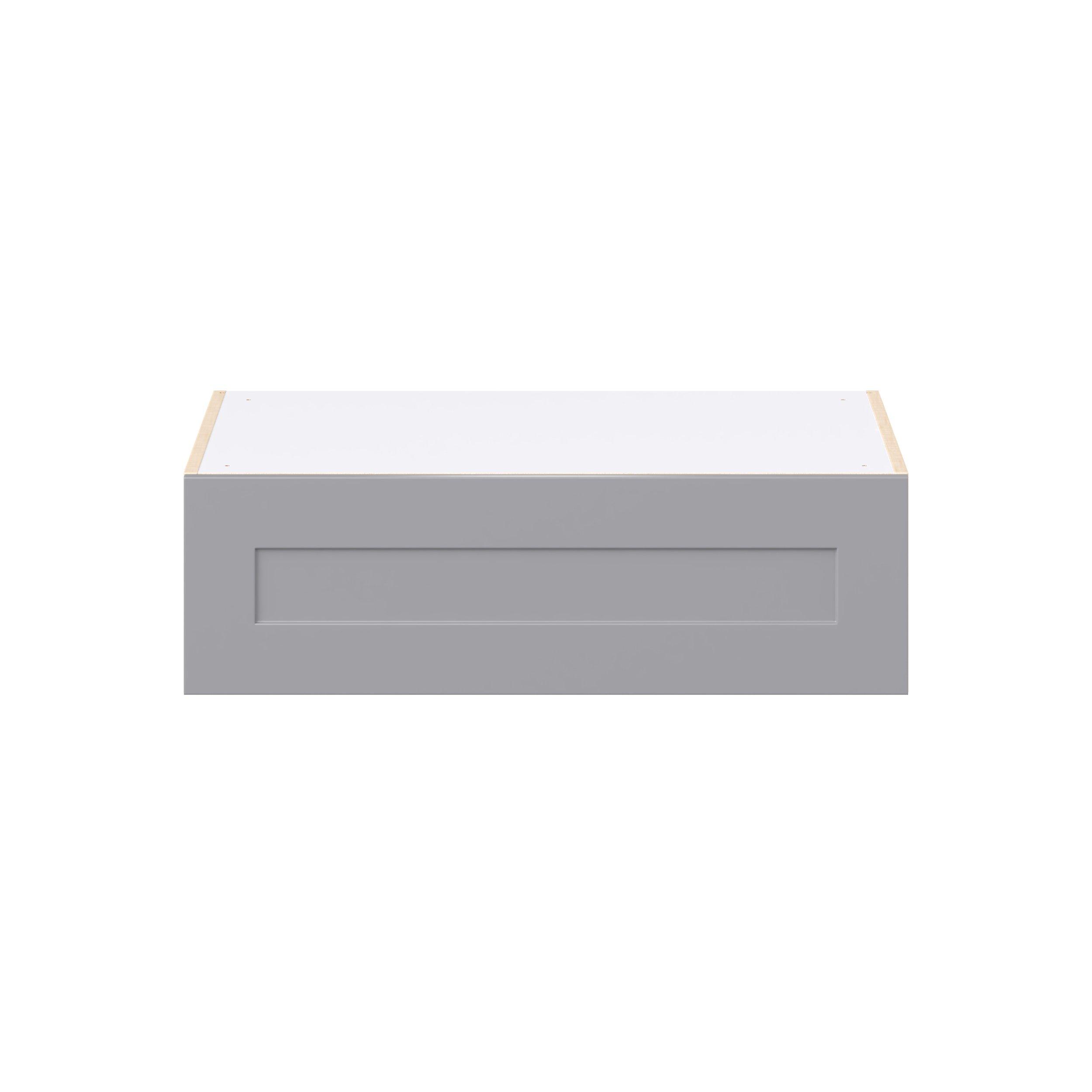 Candler 33 in. Painted Slate Gray Lift Up Wall Cabinet