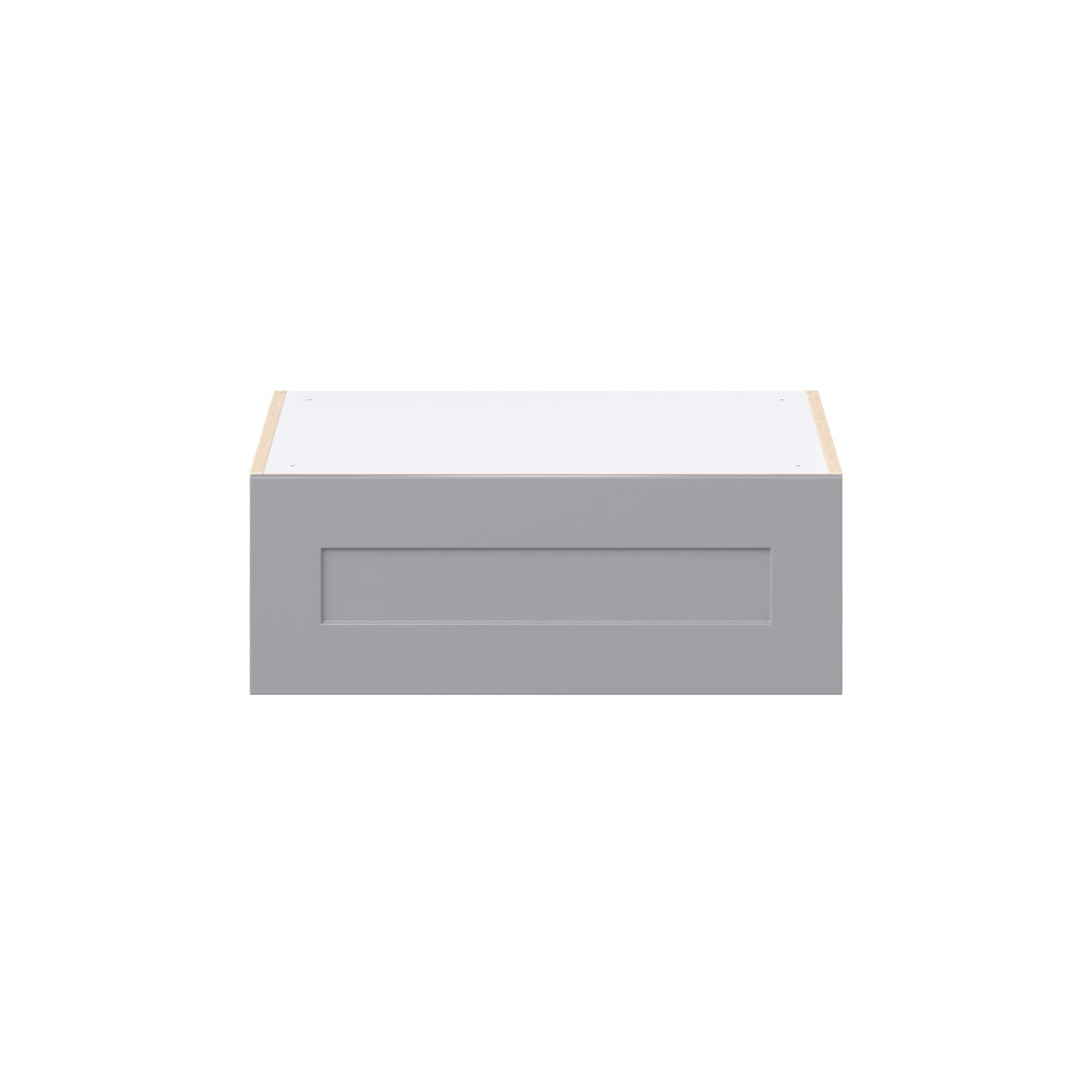 Candler 27 in. Painted Slate Gray Lift Up Wall Cabinet