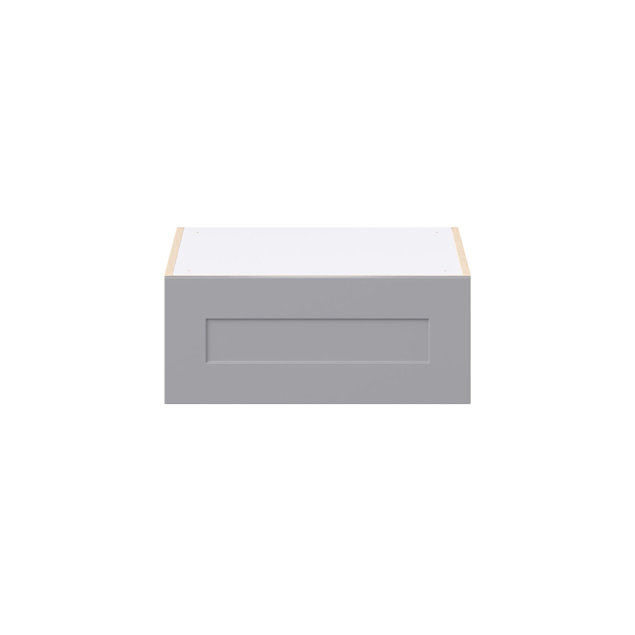 Candler 24 in. Painted Slate Gray Lift Up Wall Cabinet