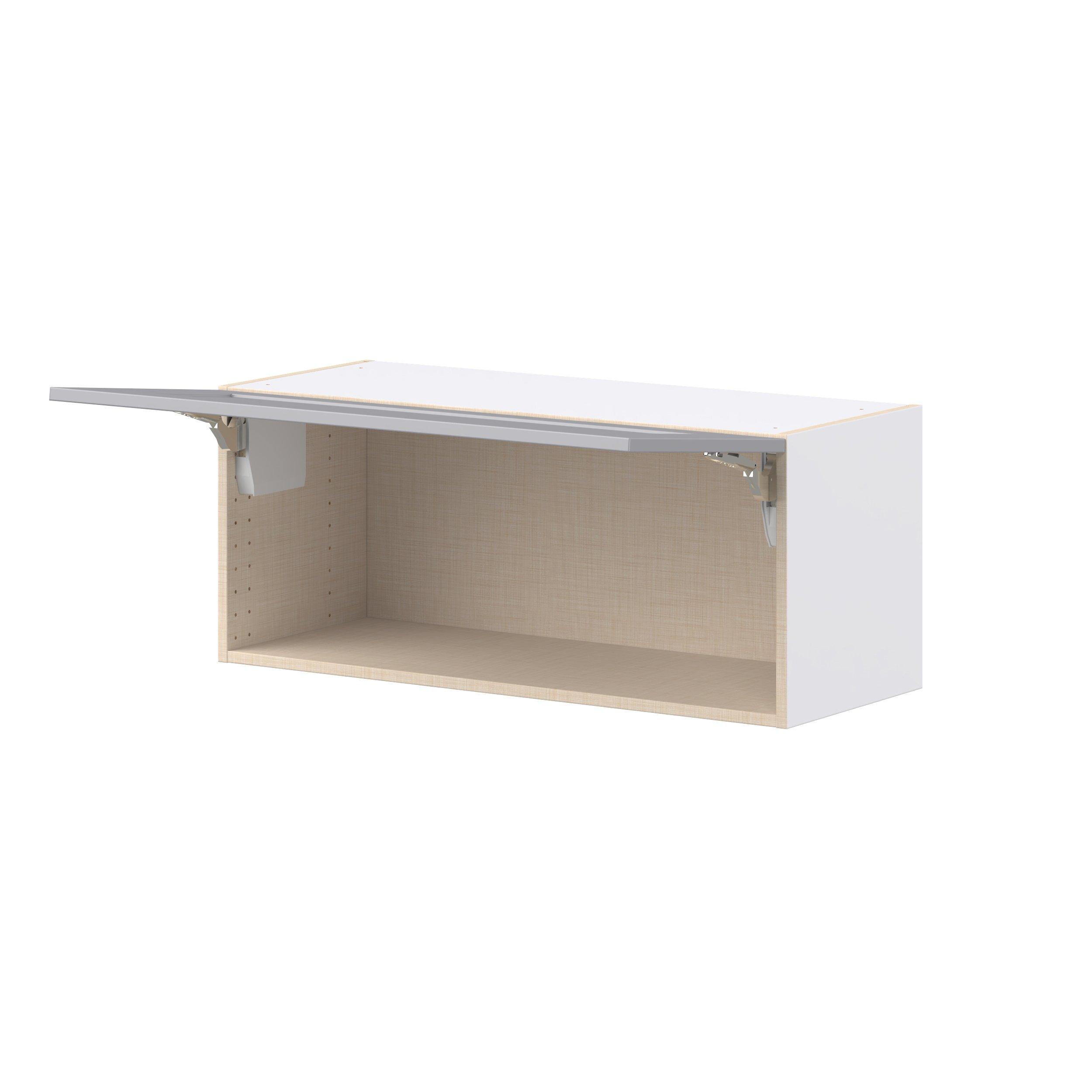 Candler 36 in. Painted Slate Gray Lift Up Wall Cabinet