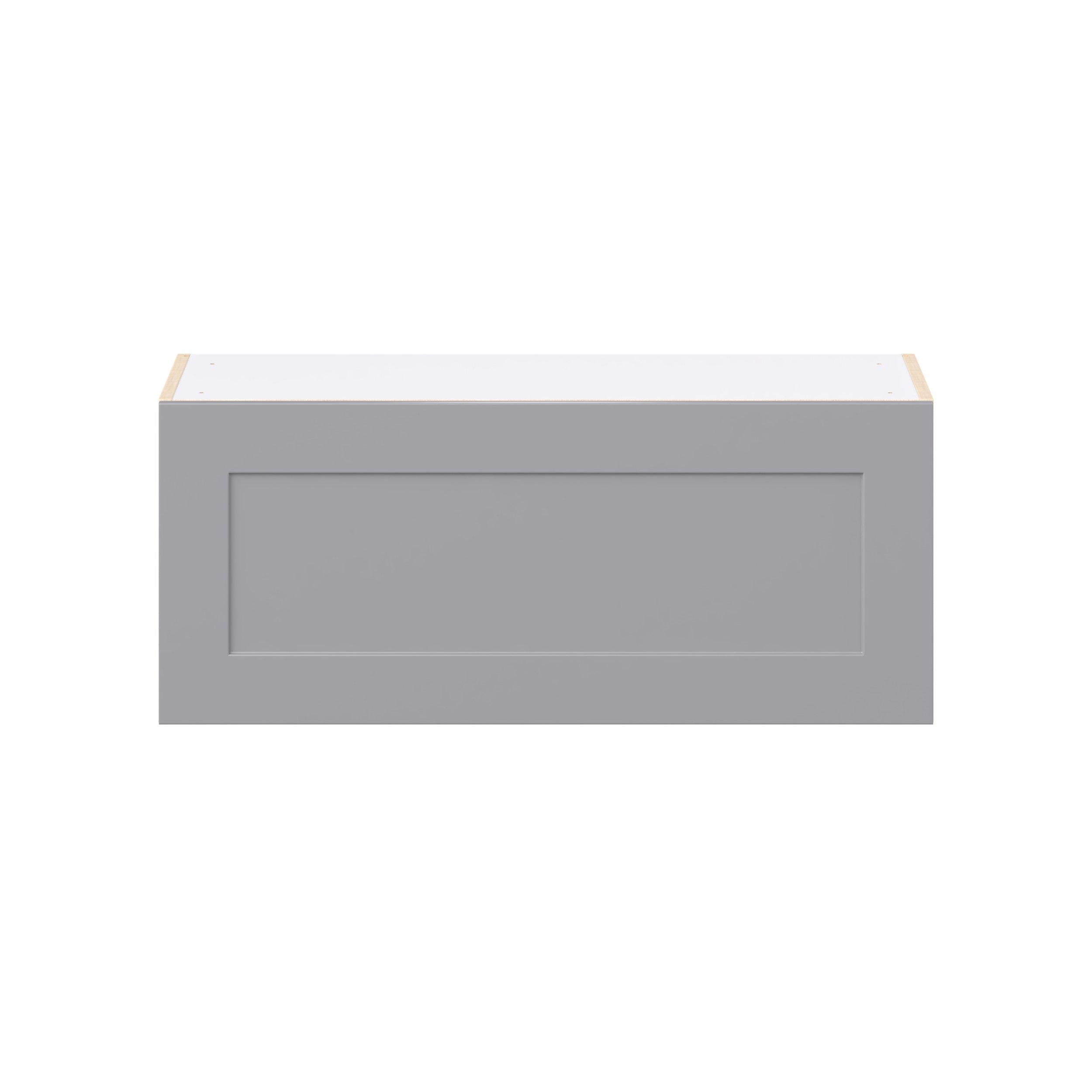 Candler 36 in. Painted Slate Gray Lift Up Wall Cabinet