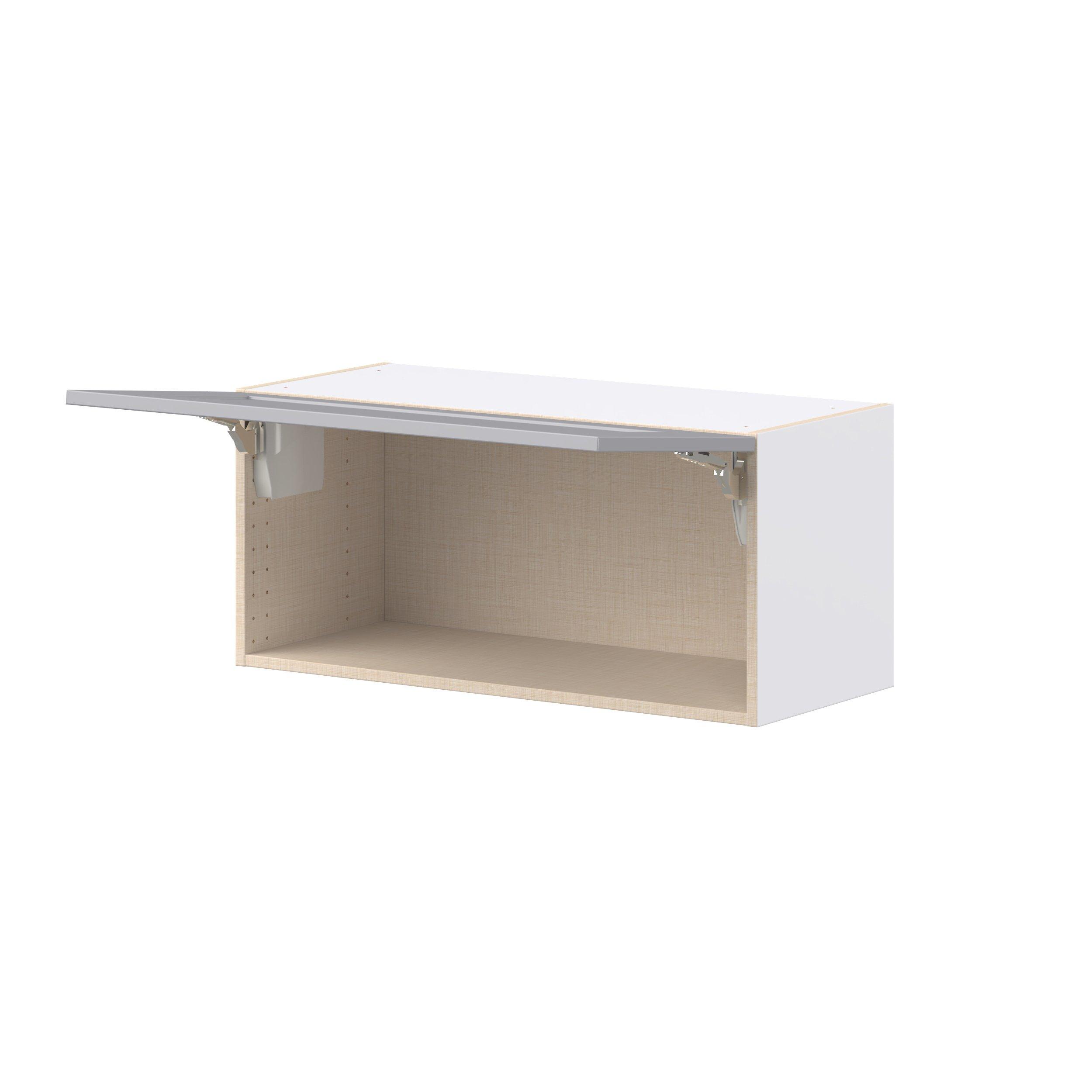 Candler 33 in. Painted Slate Gray Lift Up Wall Cabinet