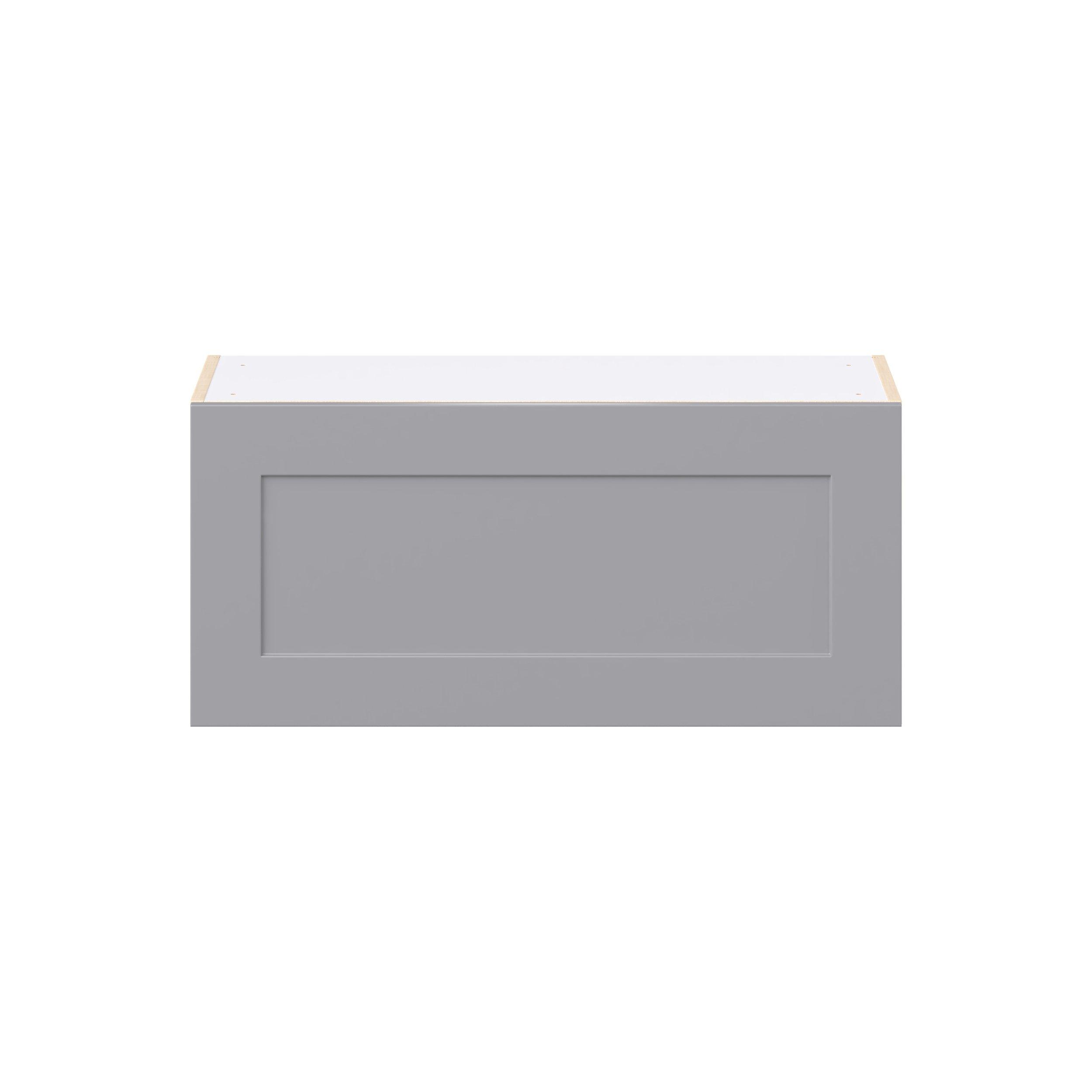 Candler 33 in. Painted Slate Gray Lift Up Wall Cabinet