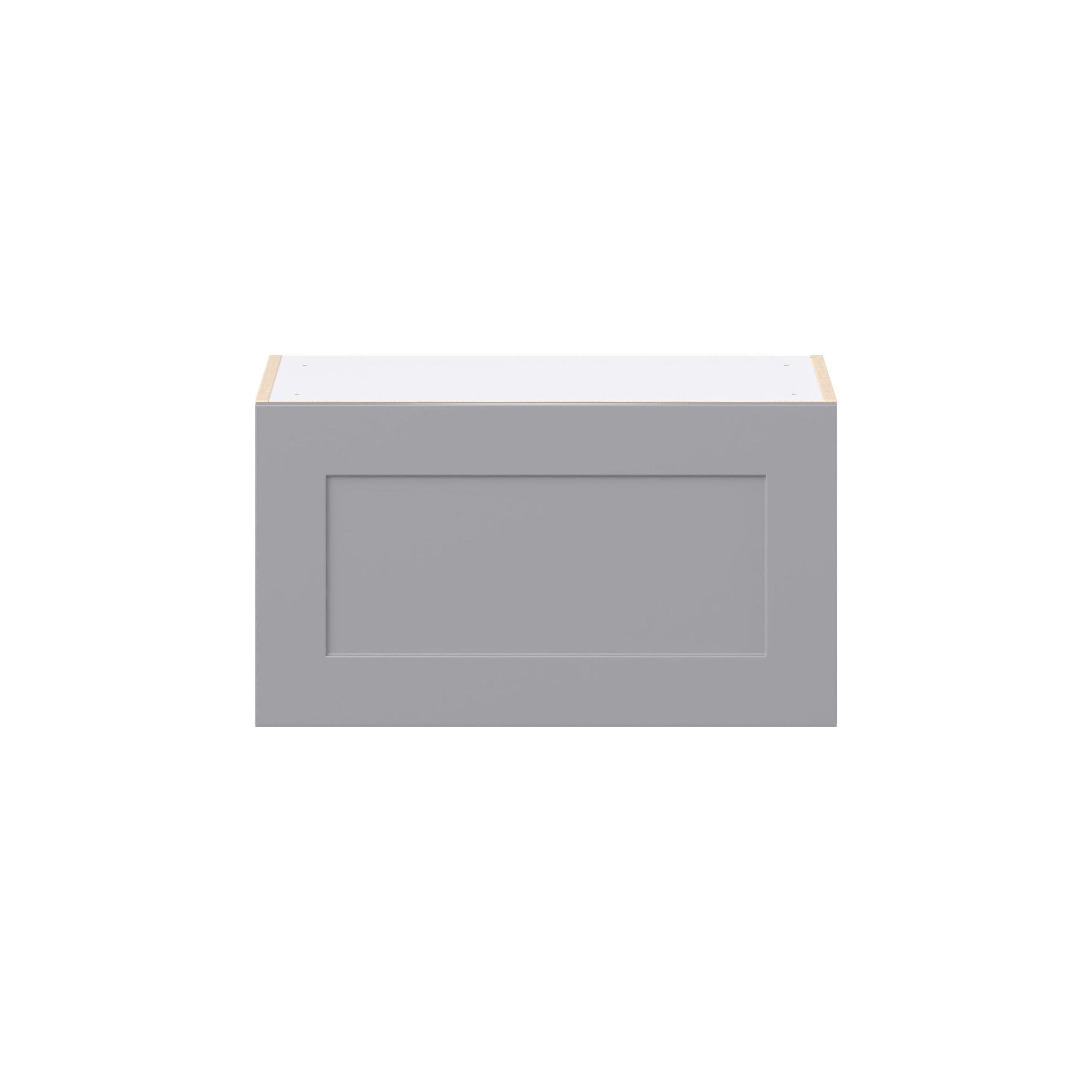 Candler 27 in. Painted Slate Gray Lift Up Wall Cabinet
