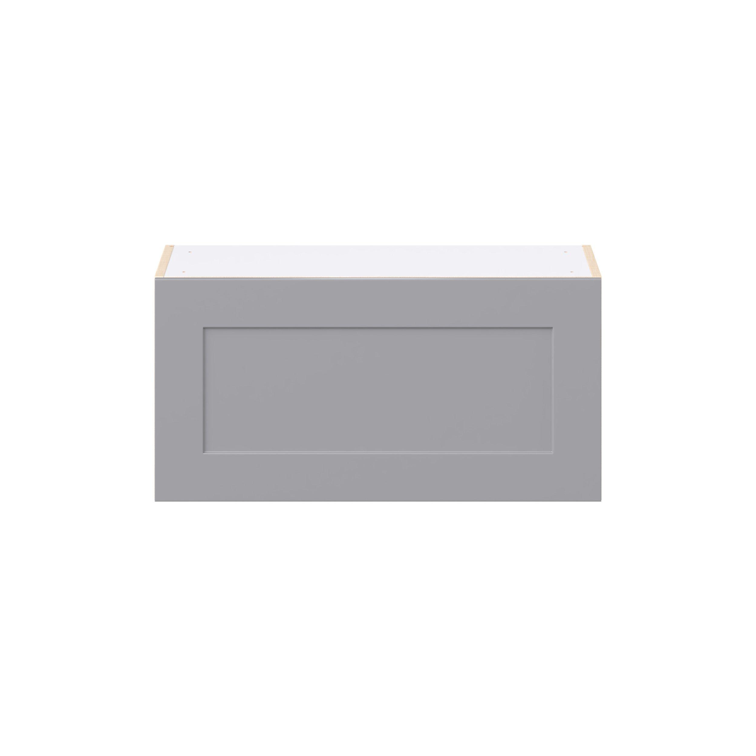 Candler 30 in. Painted Slate Gray Lift Up Wall Cabinet