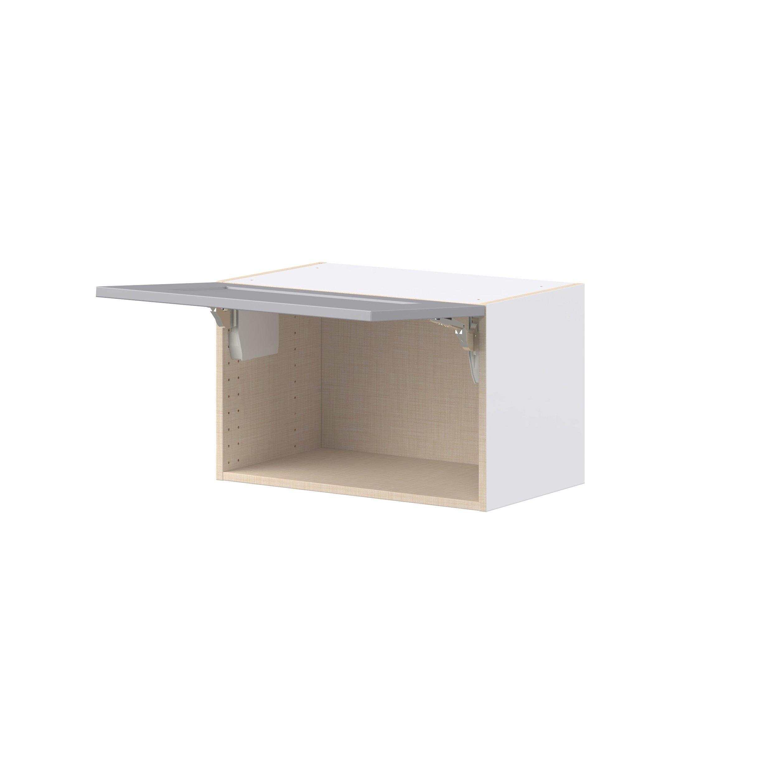 Candler 24 in. Painted Slate Gray Lift Up Wall Cabinet