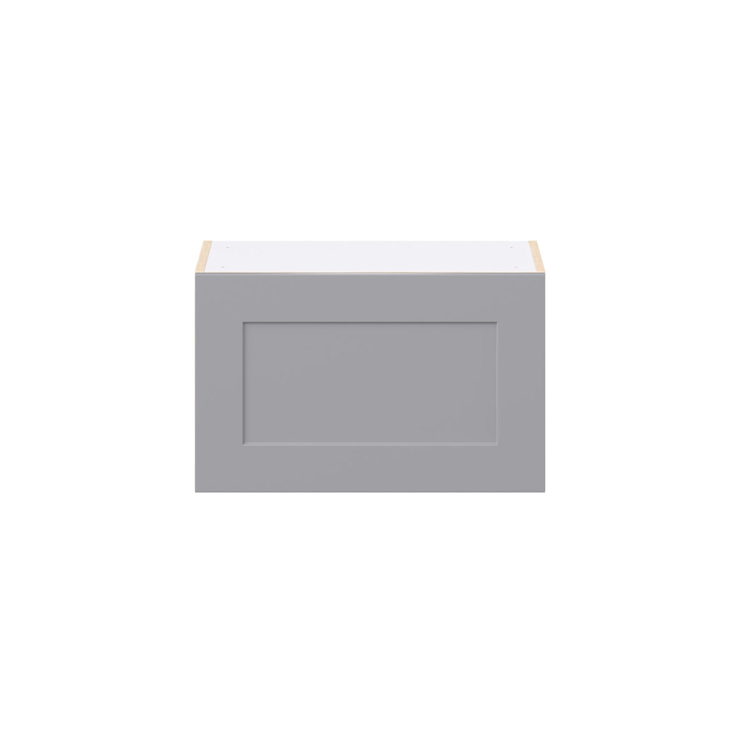 Candler 24 in. Painted Slate Gray Lift Up Wall Cabinet