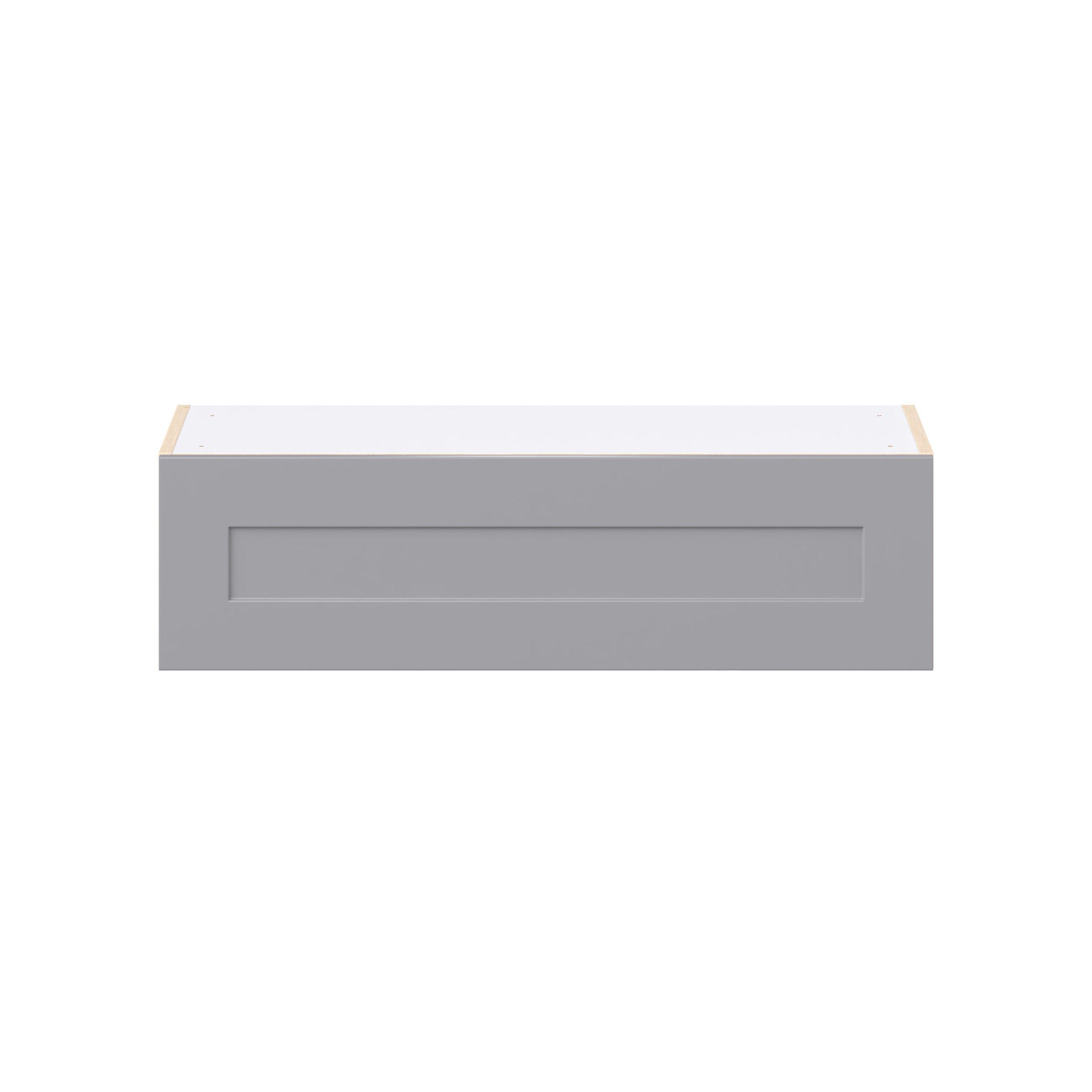 Candler 36 in. Painted Slate Gray Lift Up Wall Cabinet