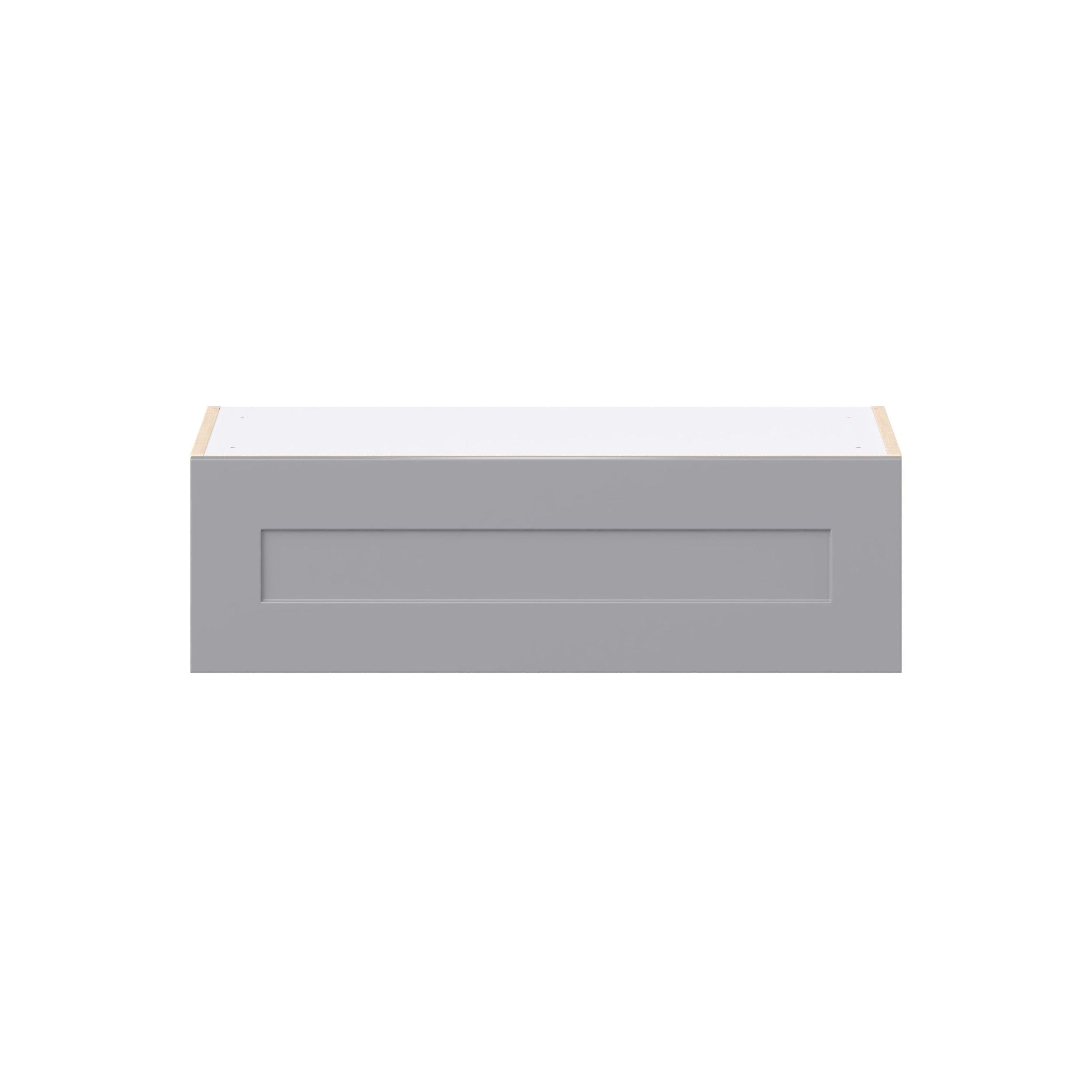 Candler 33 in. Painted Slate Gray Lift Up Wall Cabinet