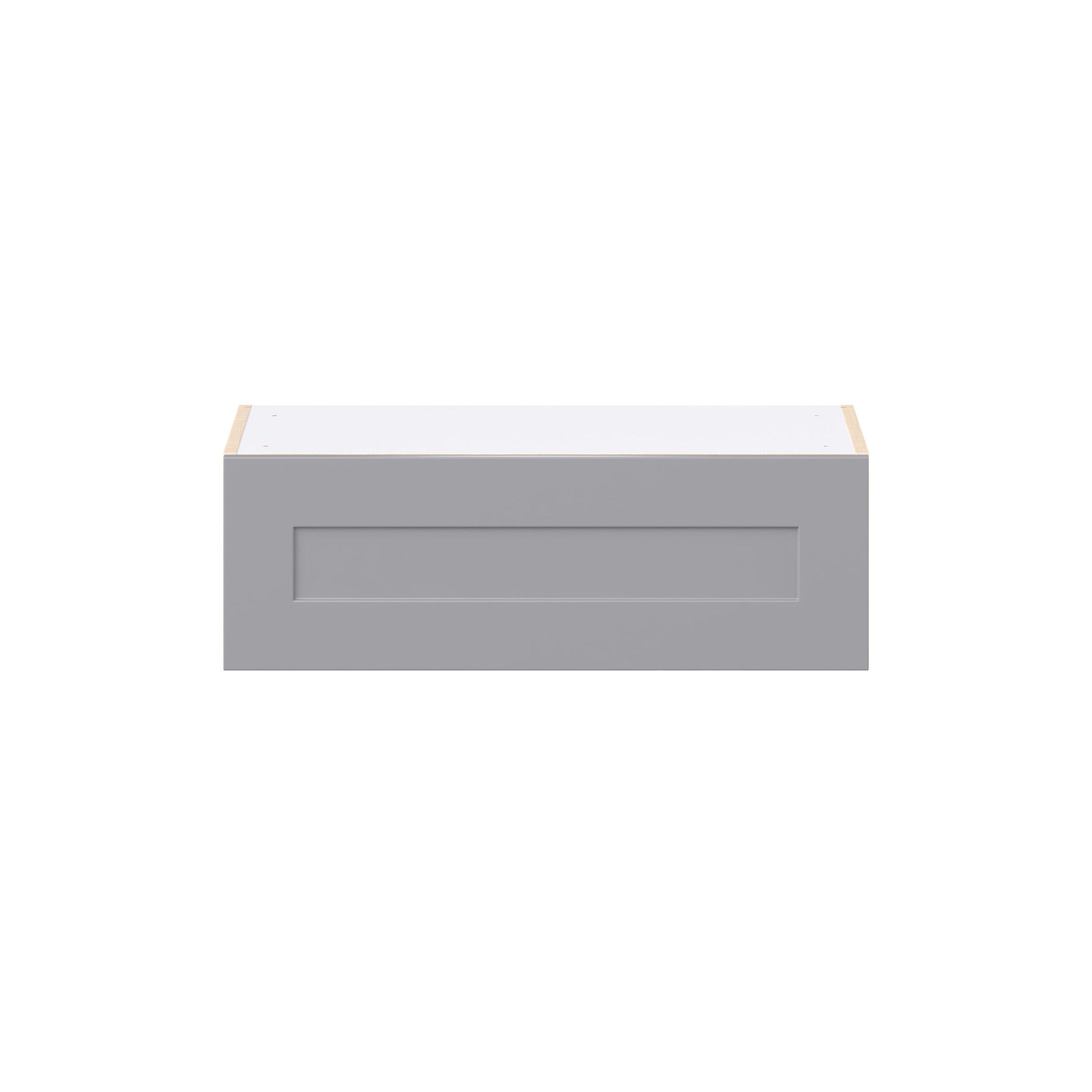 Candler 30 in. Painted Slate Gray Lift Up Wall Cabinet