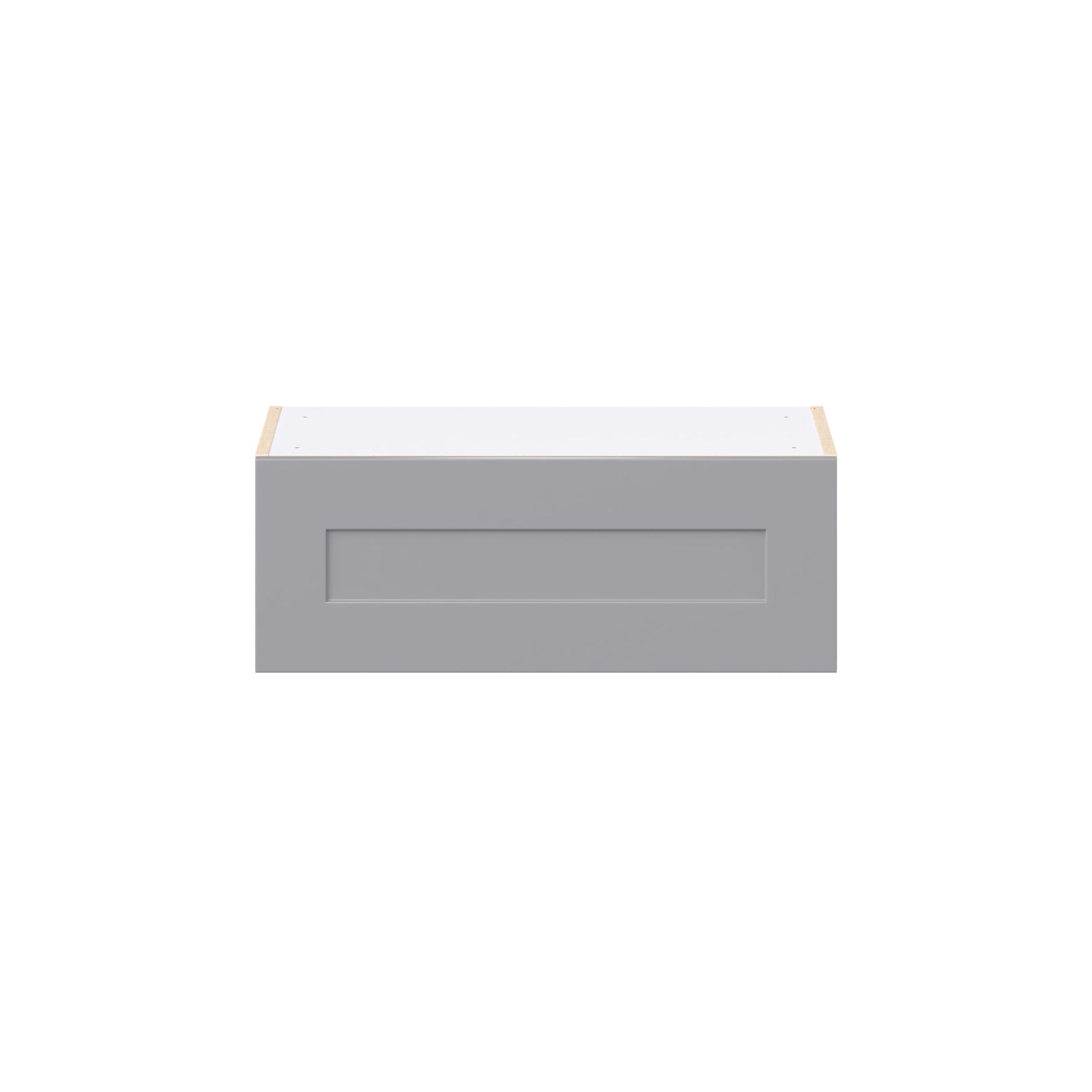 Candler 27 in. Painted Slate Gray Lift Up Wall Cabinet