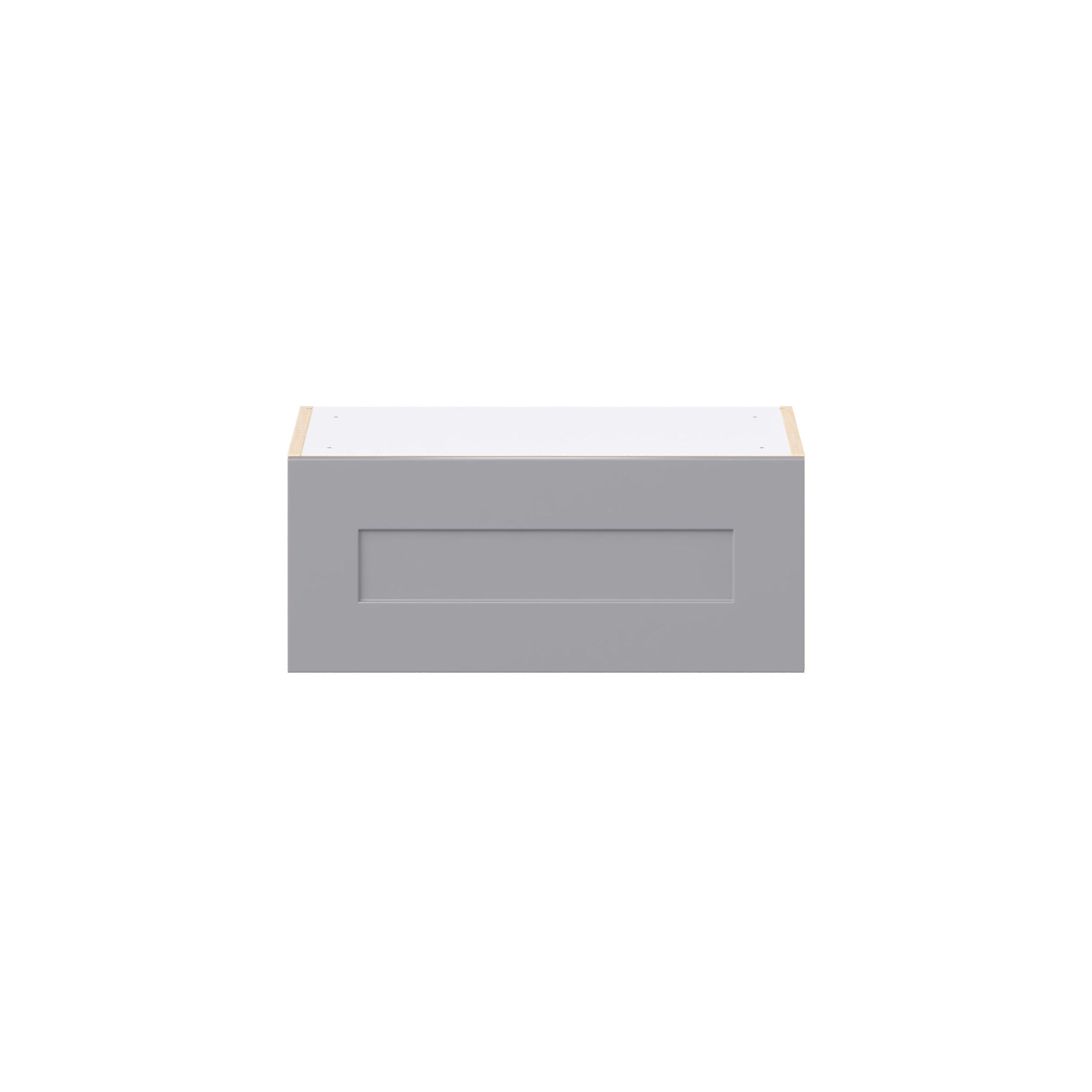 Candler 24 in. Painted Slate Gray Lift Up Wall Cabinet