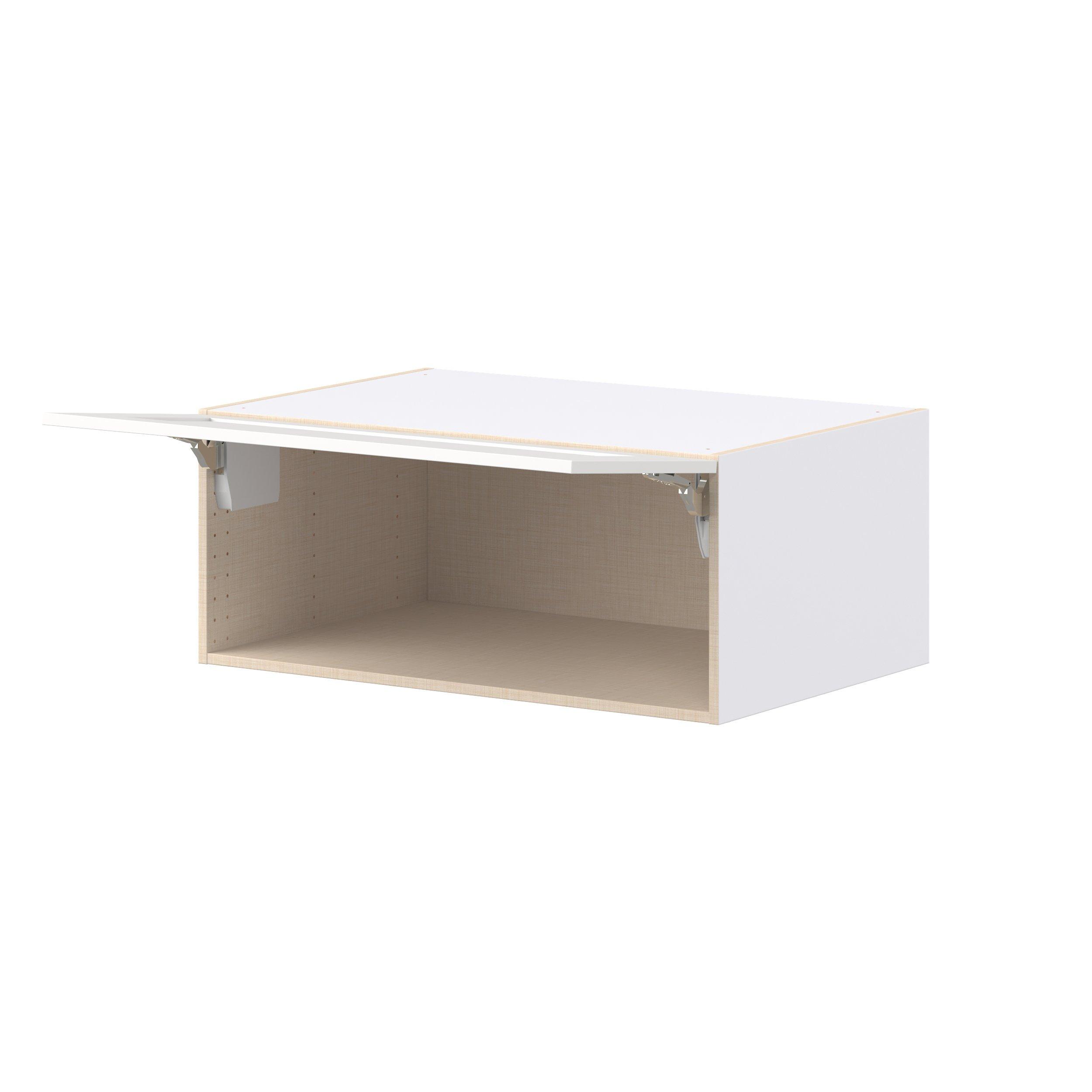 Candler 36 in. Painted Warm White Lift Up Wall Cabinet