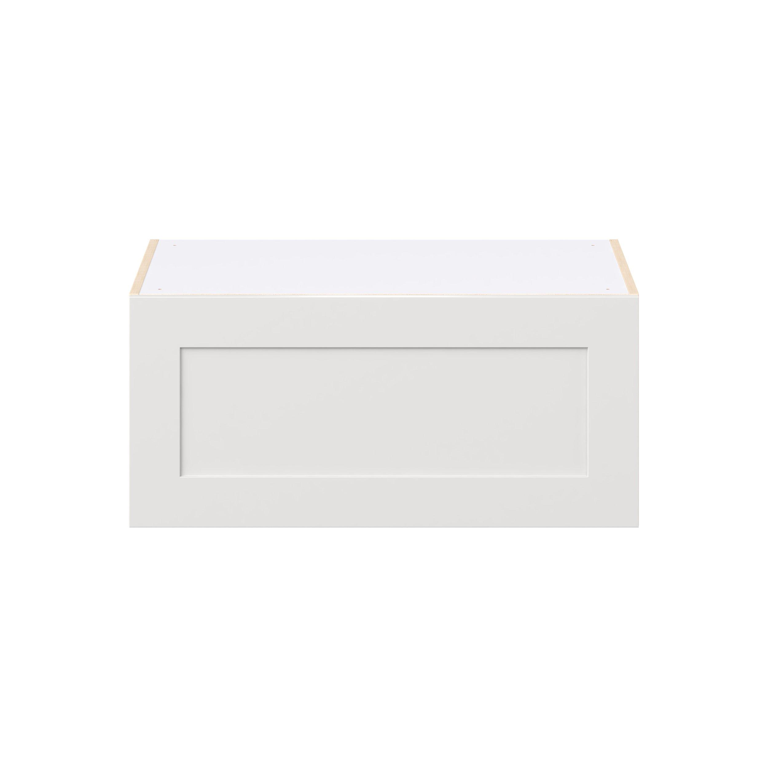 Candler 33 in. Painted Warm White Lift Up Wall Cabinet