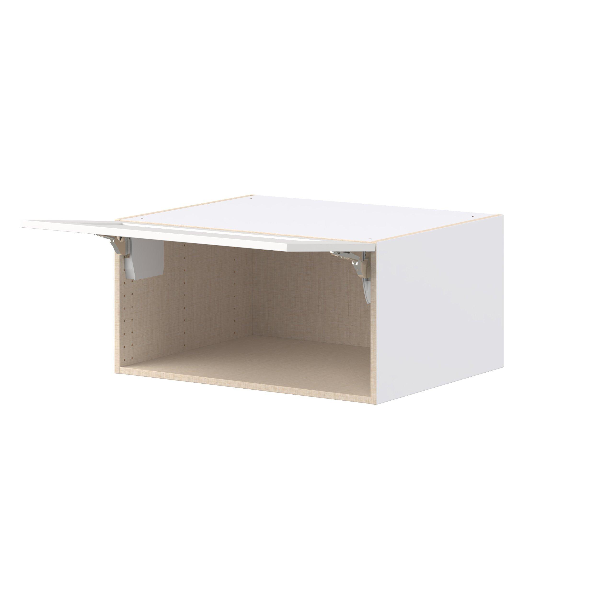 Candler 30 in. Painted Warm White Lift Up Wall Cabinet