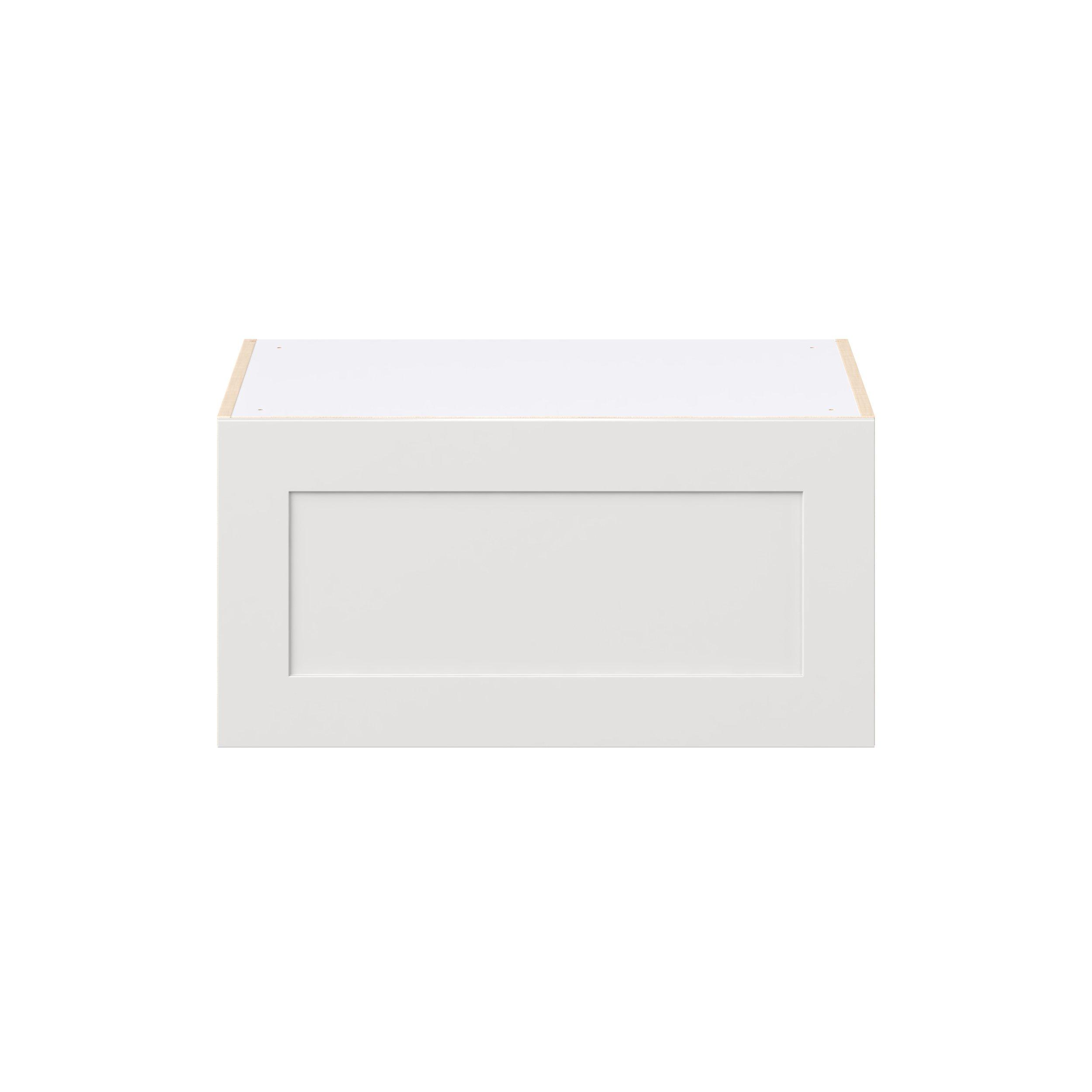 Candler 30 in. Painted Warm White Lift Up Wall Cabinet