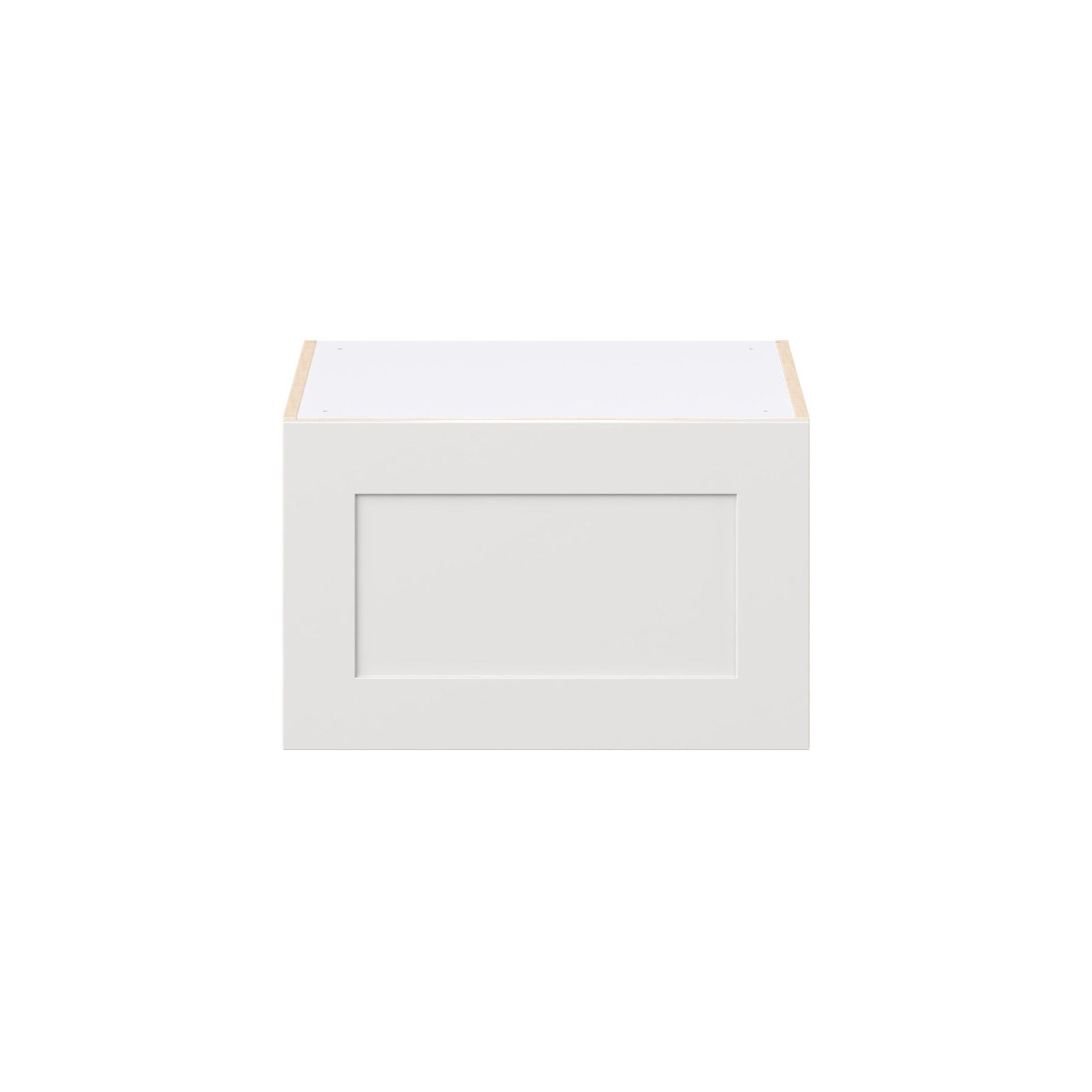 Candler 24 in. Painted Warm White Lift Up Wall Cabinet