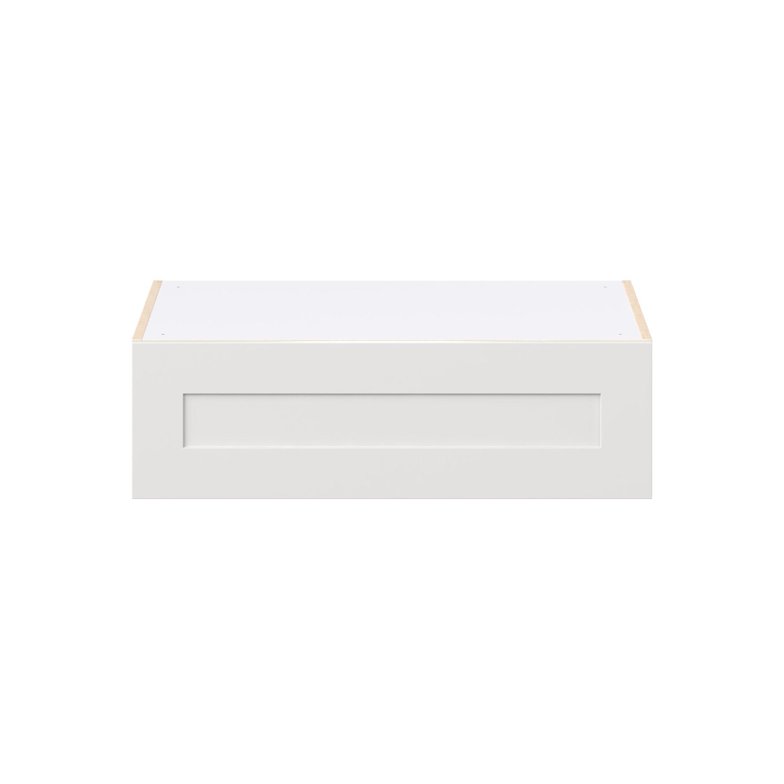 Candler 33 in. Painted Warm White Lift Up Wall Cabinet