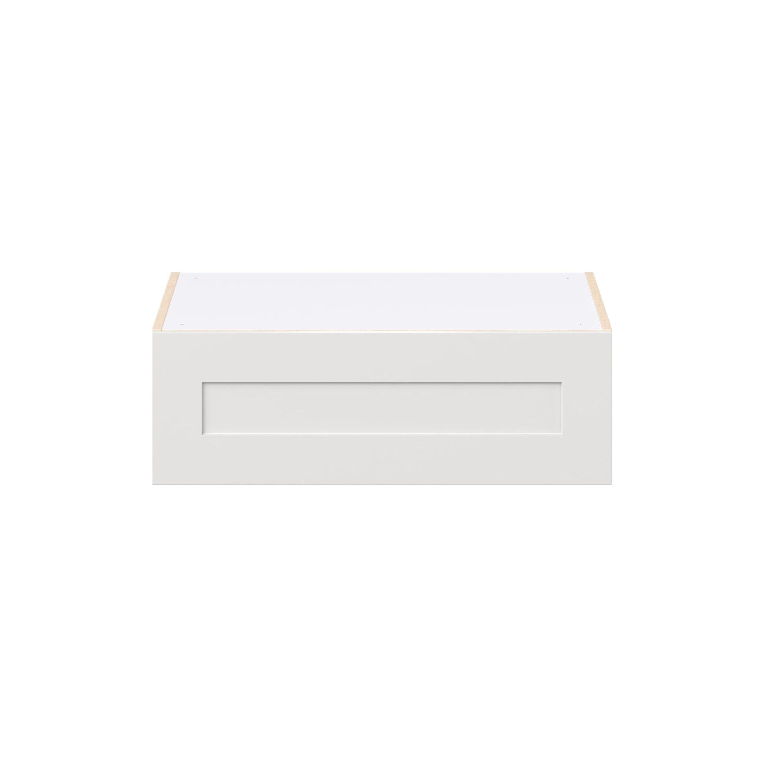 Candler 30 in. Painted Warm White Lift Up Wall Cabinet