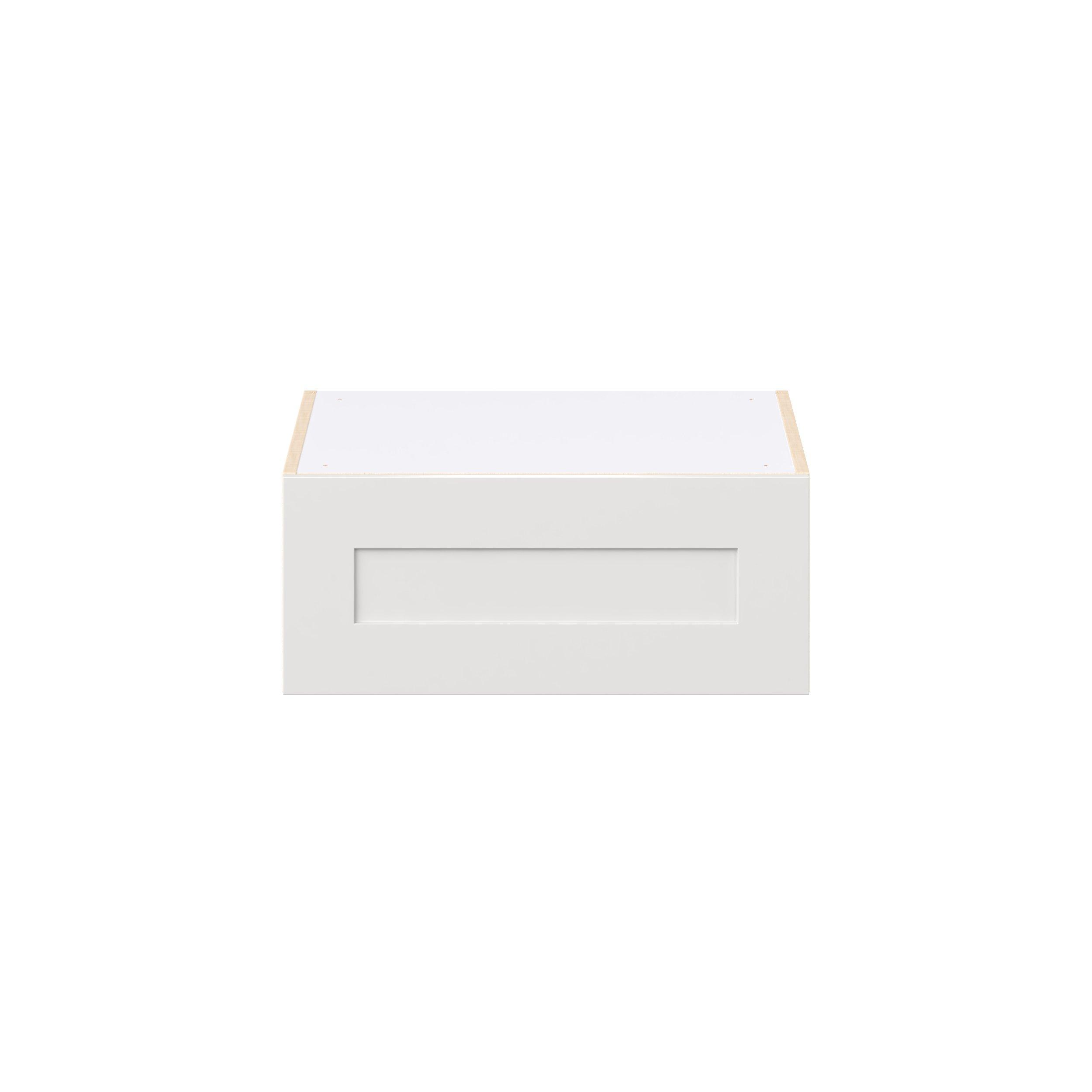 Candler 24 in. Painted Warm White Lift Up Wall Cabinet